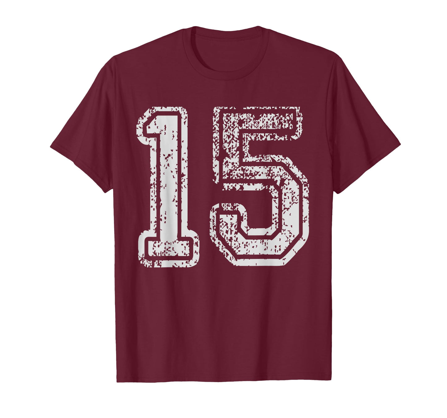Team Jersey 15 Uniforms Number Fifteen School Sport Birthday T-Shirt