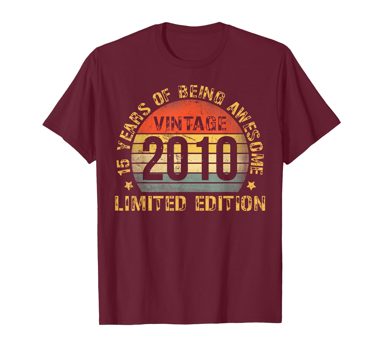 15 Year Old BDay Decorations Son Boy 15yr 2010 15th Birthday T-Shirt