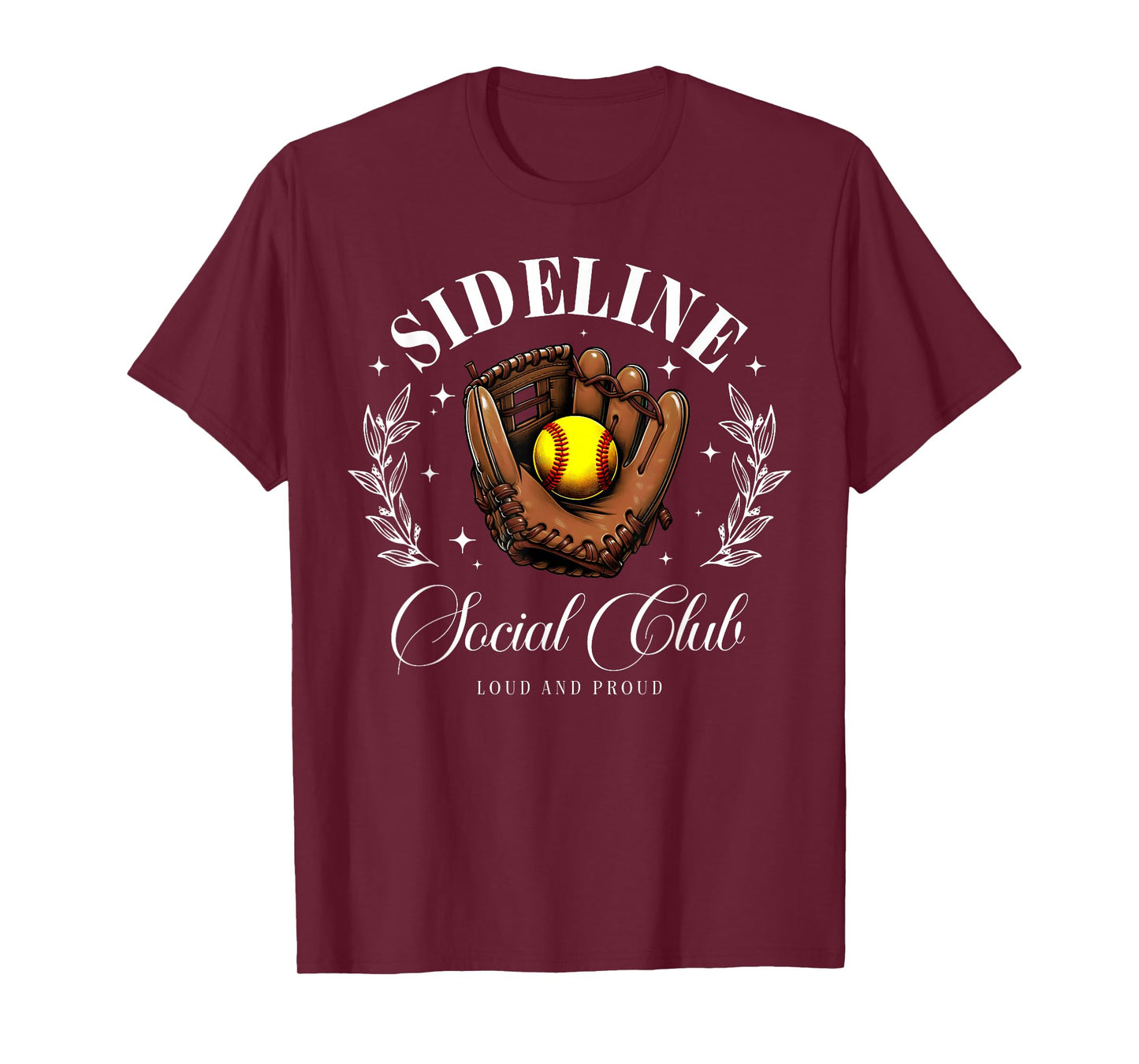 Sideline Social Club Softball Mom Matching T-Shirt