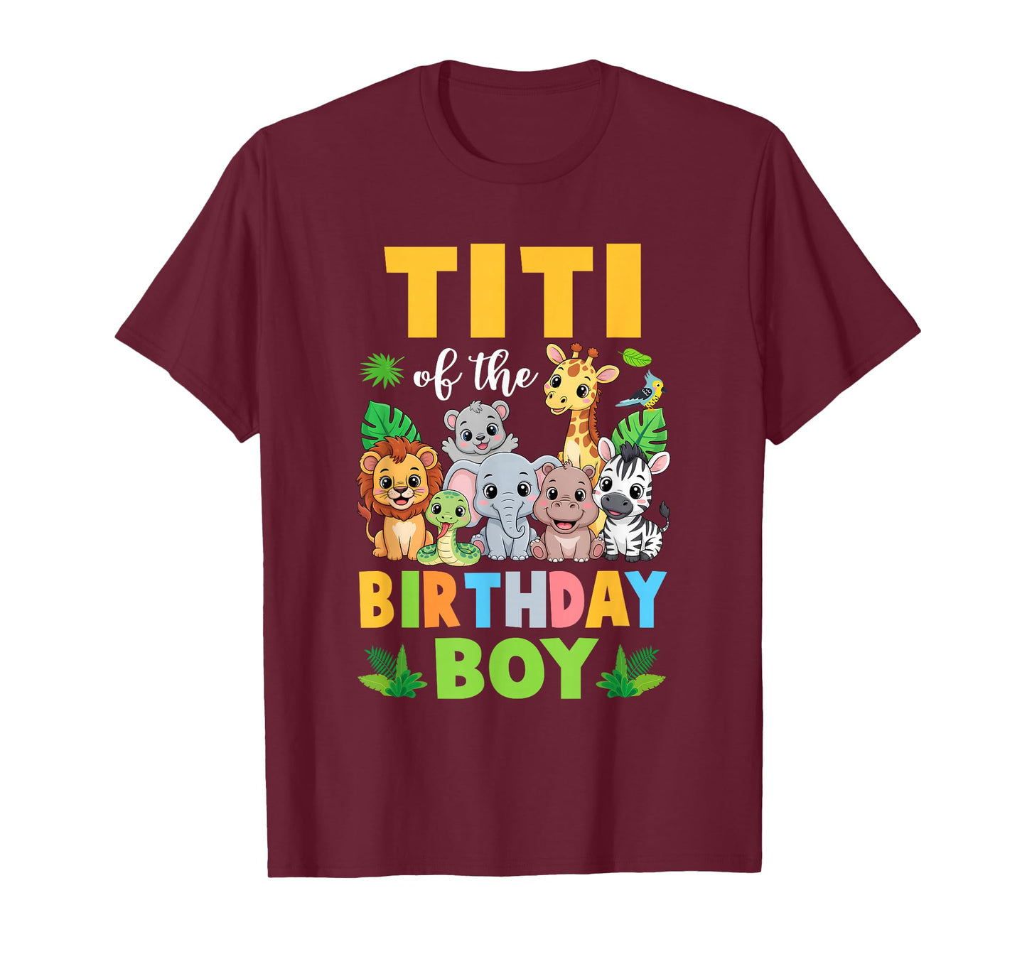 Titi of The Birthday Boy Kids Safari Jungle Animal T-Shirt