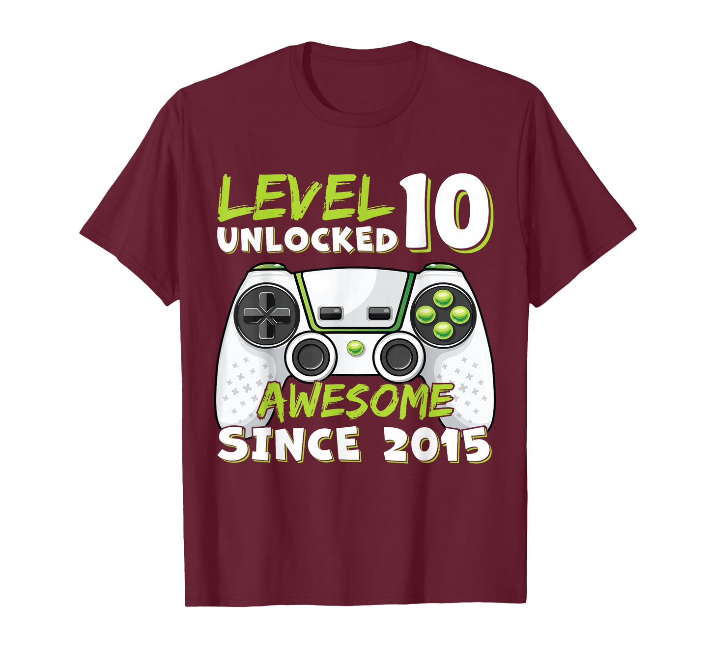 10 Year Old BDay Decorations Son Boy 10yr 2015 10th Birthday T-Shirt