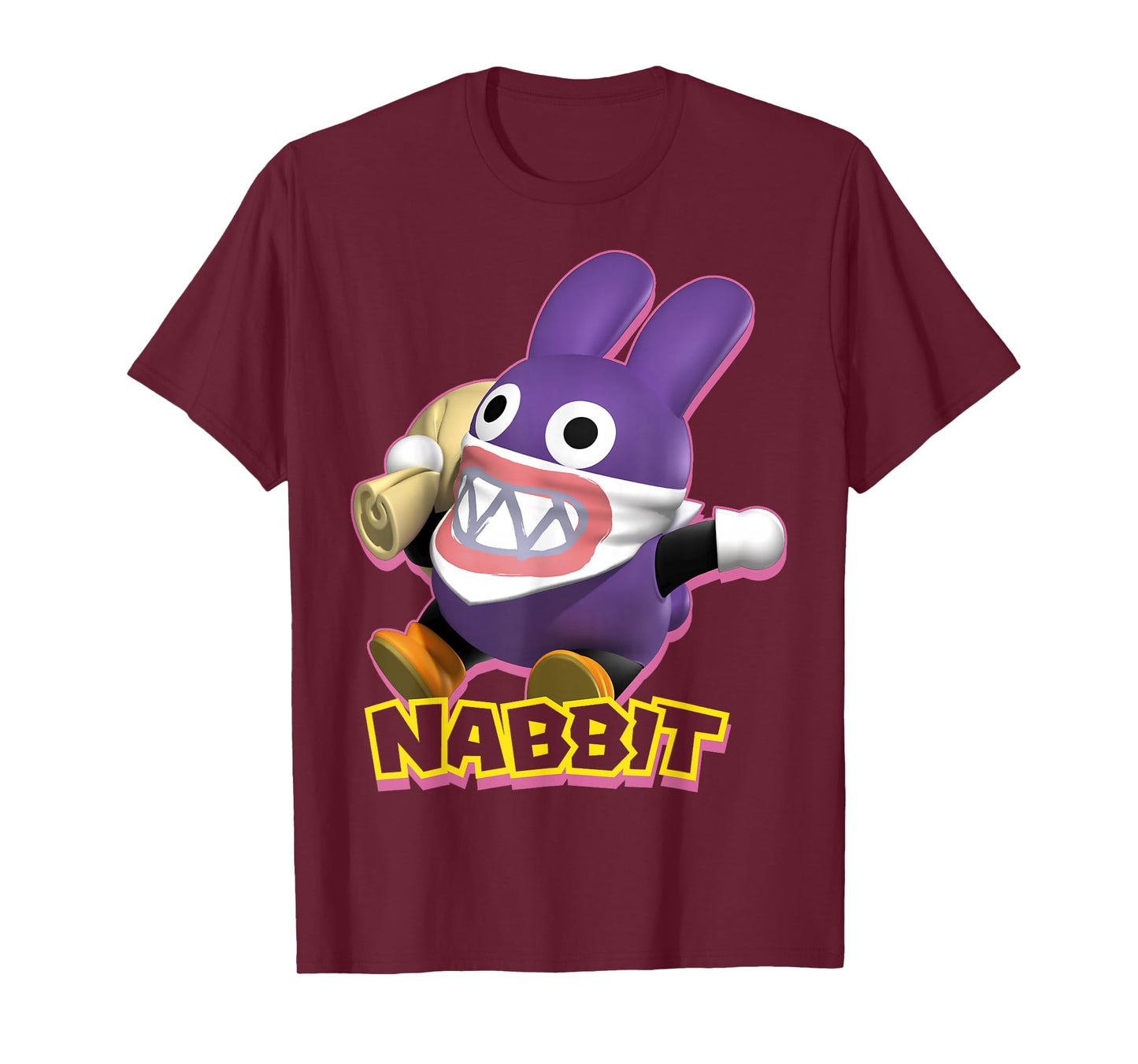 Super Mario Nabbit Action Pose Portrait Logo T-Shirt