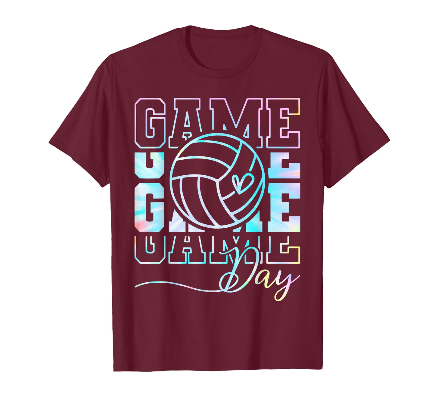 Tie Dye Game Day Volleyball T-Shirt