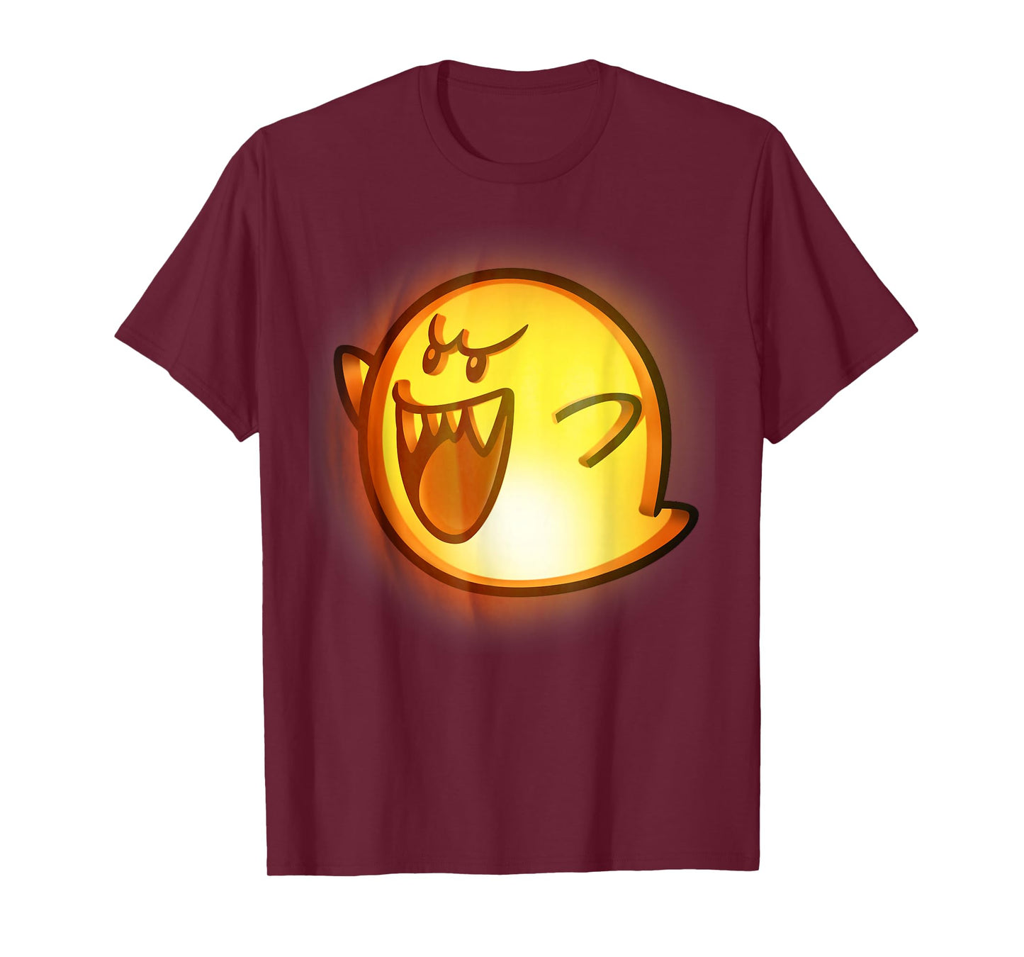 Nintendo Super Mario Boo Halloween Pumpkin Graphic T-Shirt T-Shirt