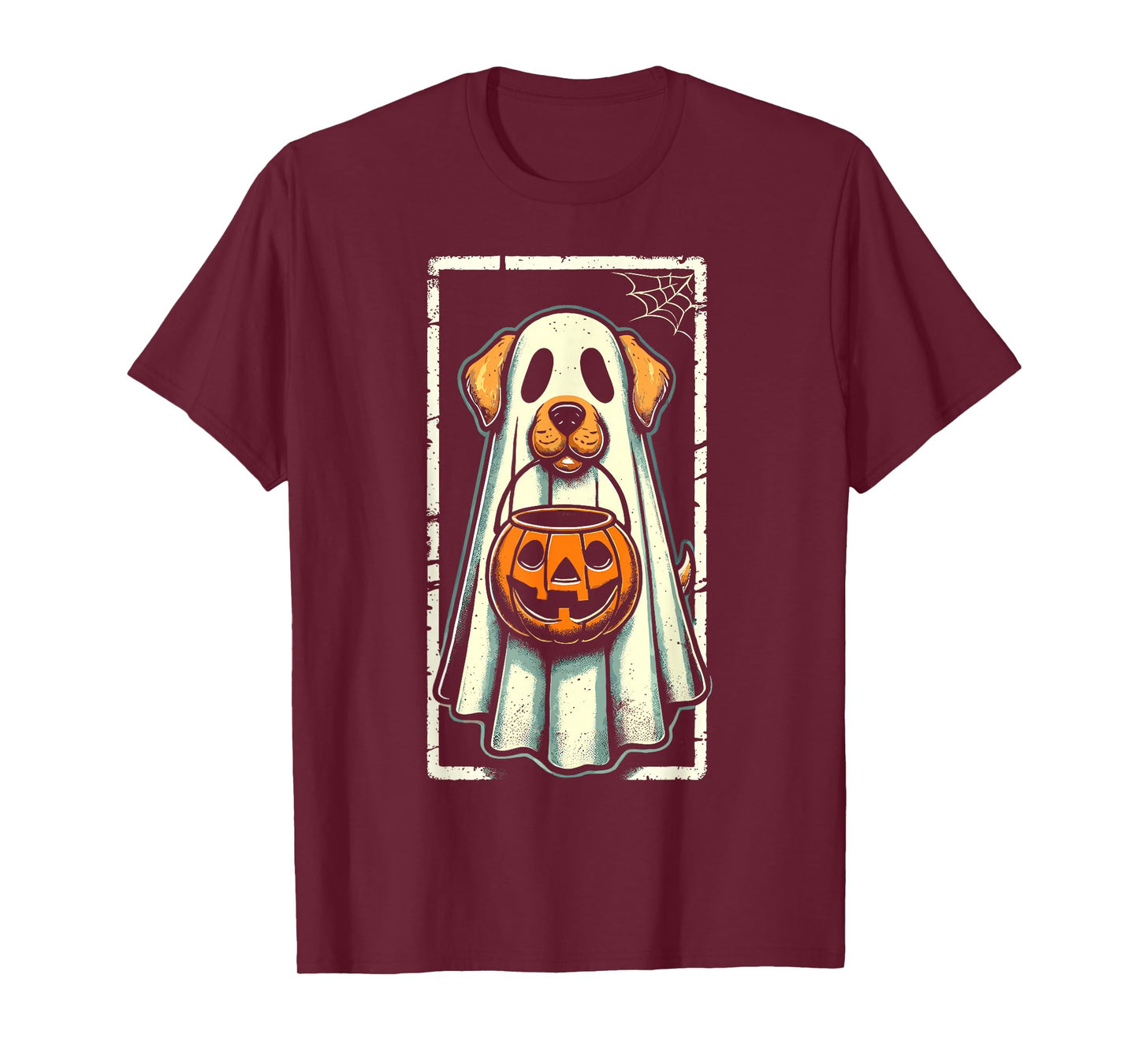 Cute Dog Men Women Kids Boys Girls Halloween Funny Ghost T-Shirt
