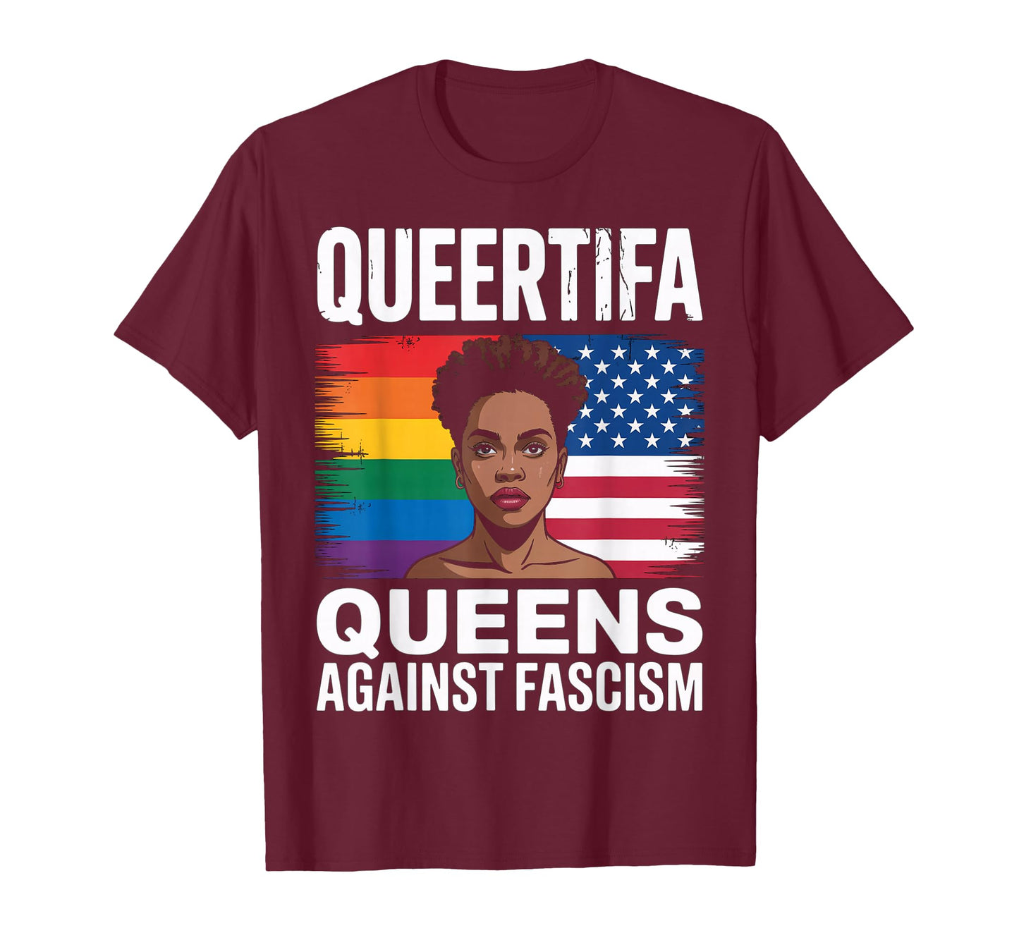 Queertifa Drag Queens Against Fascism Resist No Kings LGBTQ T-Shirt