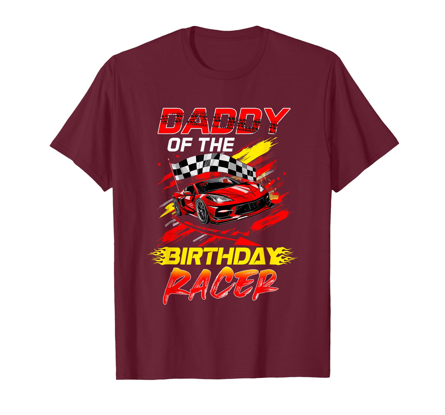 Daddy Of The Birthday Racer Race Car Party Family Matching T-Shirt