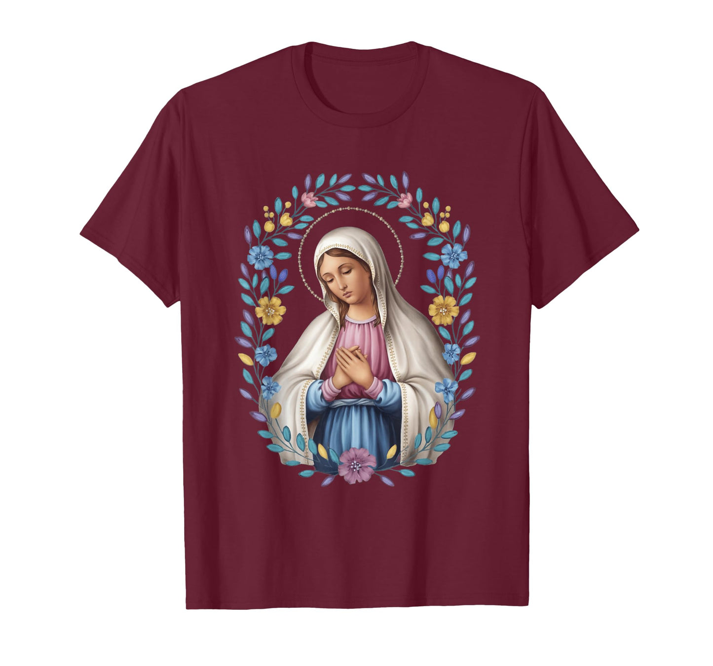 Mary Catholic Saint Men Women Kids Faith T-Shirt
