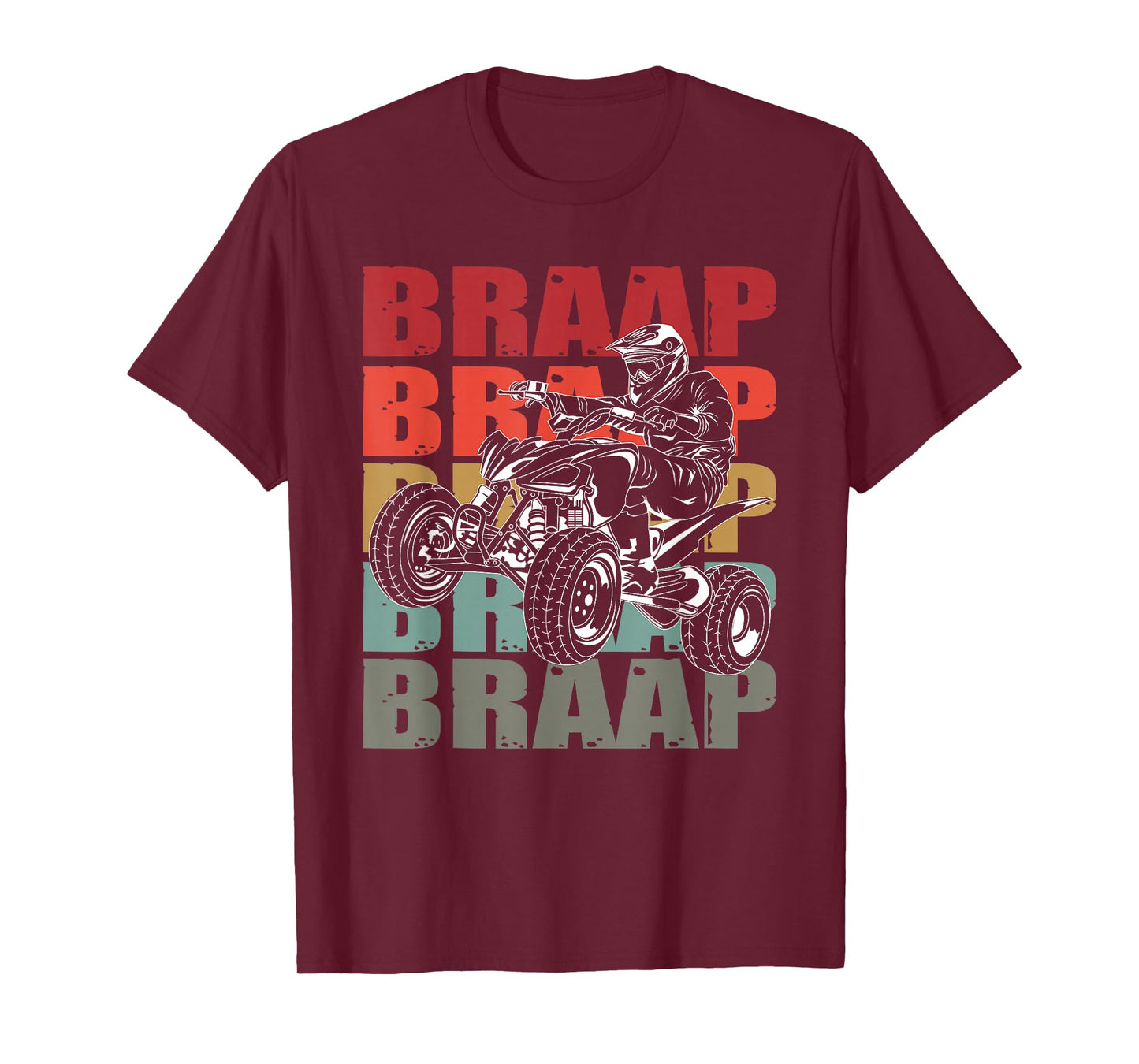 Funny Four Wheeler Quad Riding ATV Rider Racing Vintage Gift T-Shirt