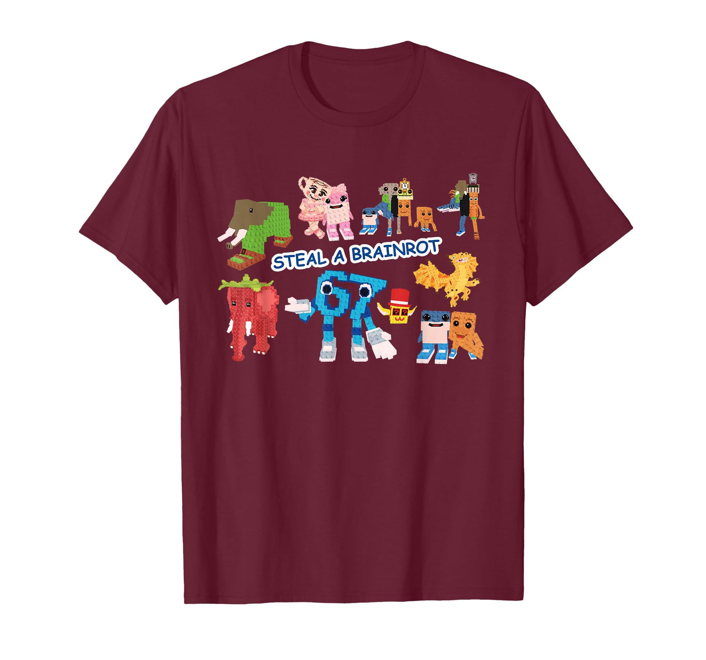 Steal a Brain Rot Shirt Funny Gamer Meme for Kids T-Shirt