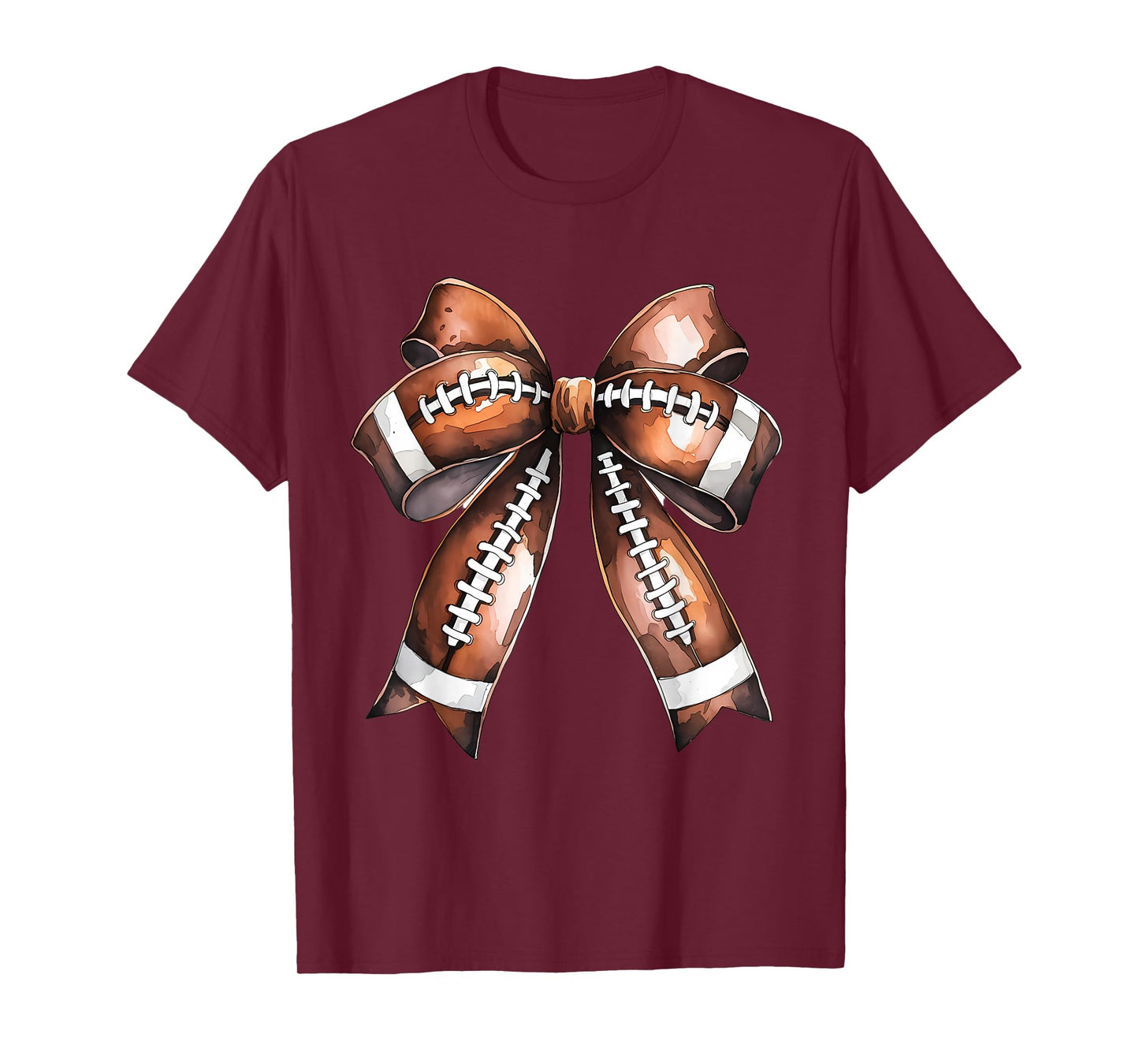 Cute Football Coquette Bow Cute Football Player T-Shirt
