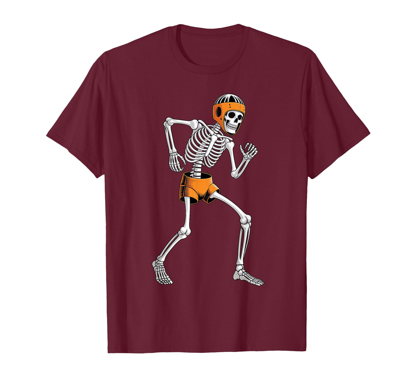 Skeleton Wrestling Halloween Funny Costume for Men Boys Kids T-Shirt