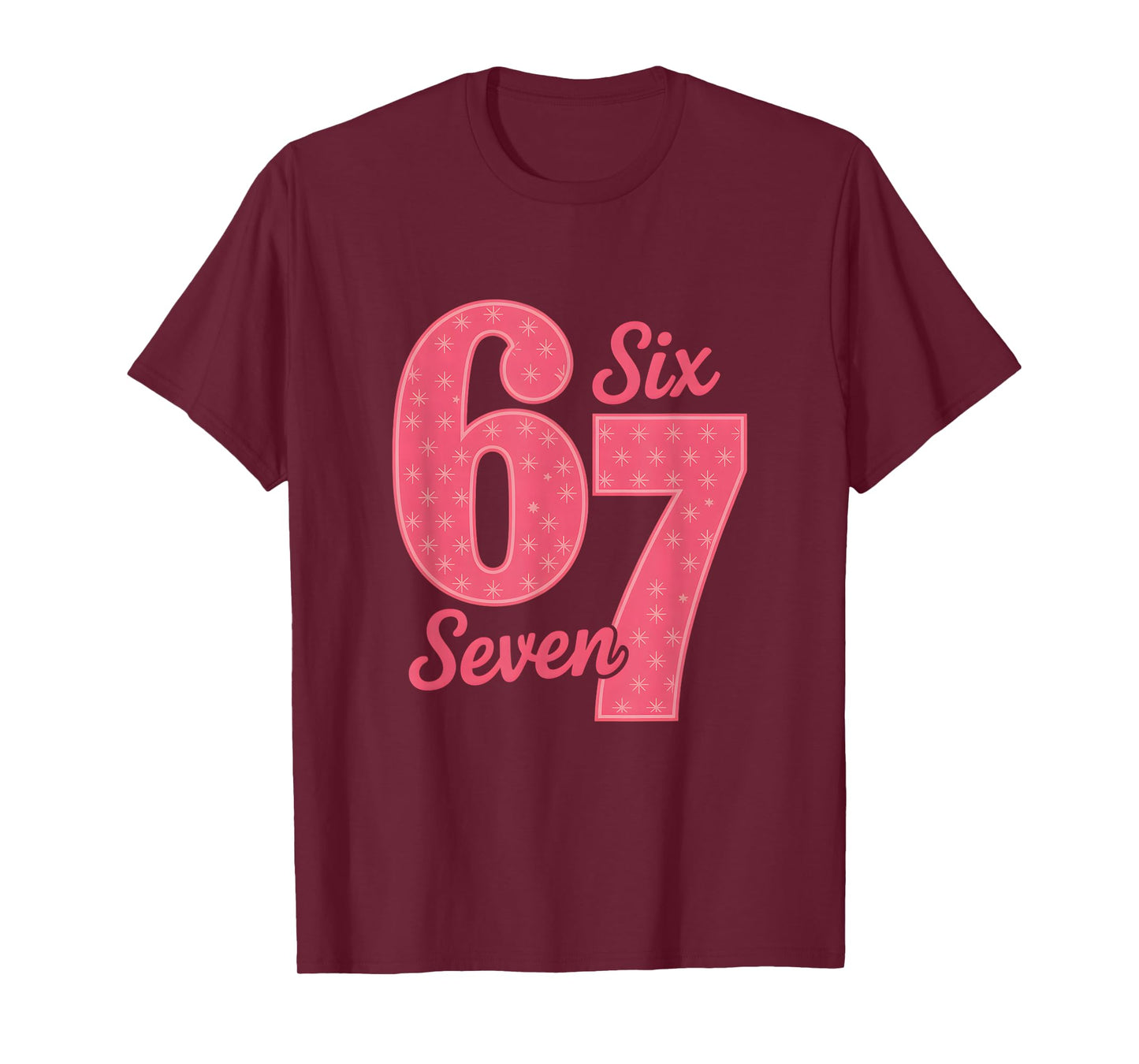 Fun Six Seven 6 7 Meme Design T-Shirt