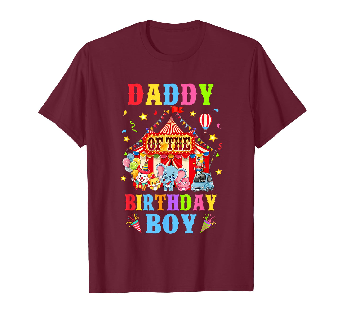 Daddy Of The Birthday For Boy Circus Carnival Theme Party T-Shirt