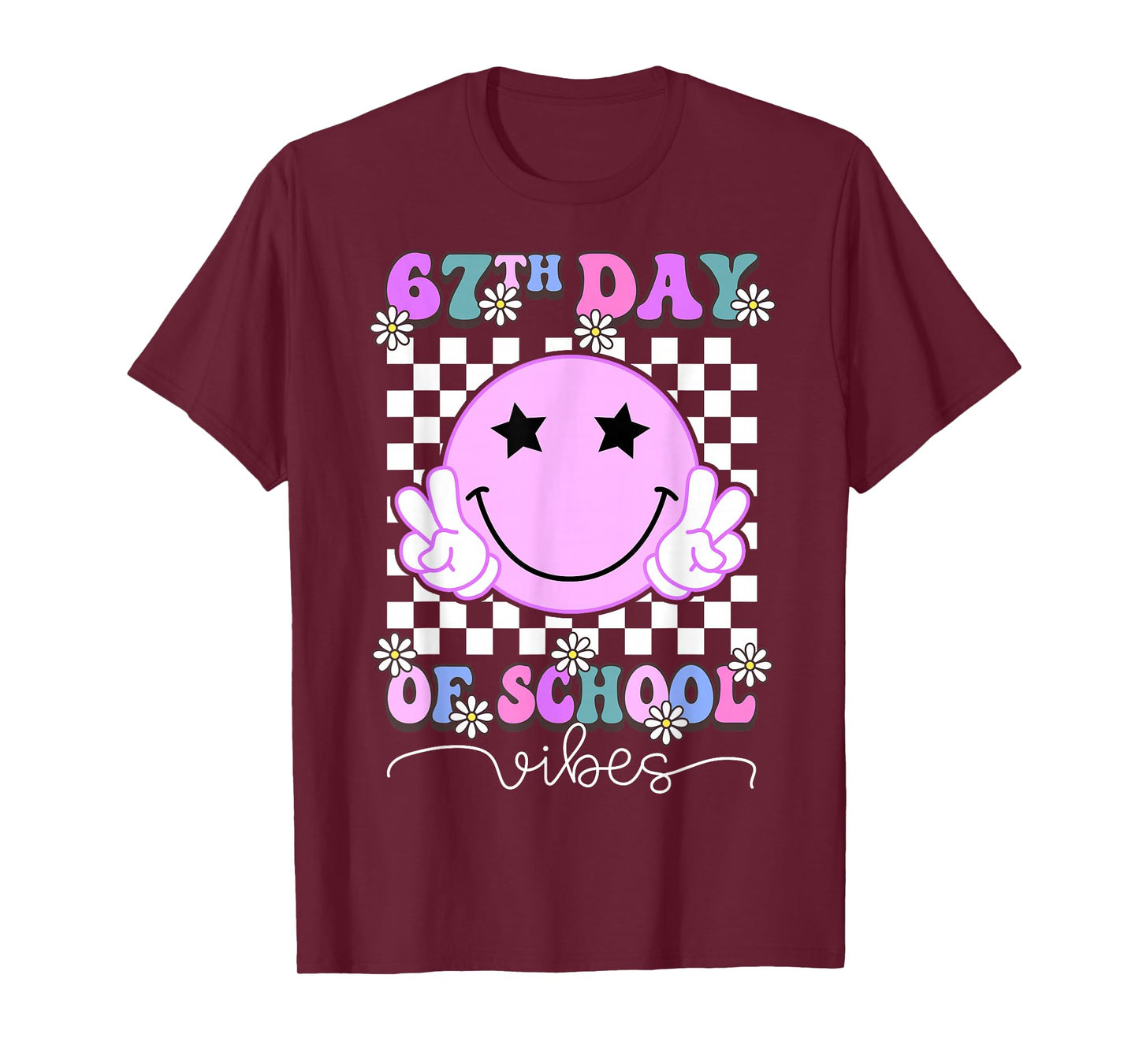 67th Day of School Vibes Funny Six Seven 67 Meme Slang T-Shirt