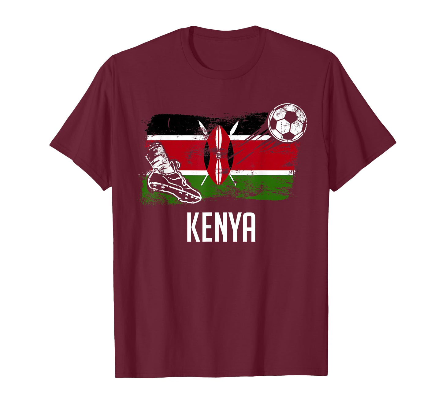 Kenya Flag Jersey Kenyan Soccer Team Kenyan T-Shirt