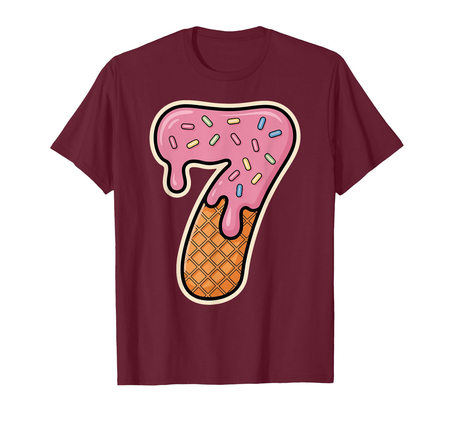 67 Halloween Costume Duo Matching Number 6 and 7 Ice Cream T-Shirt