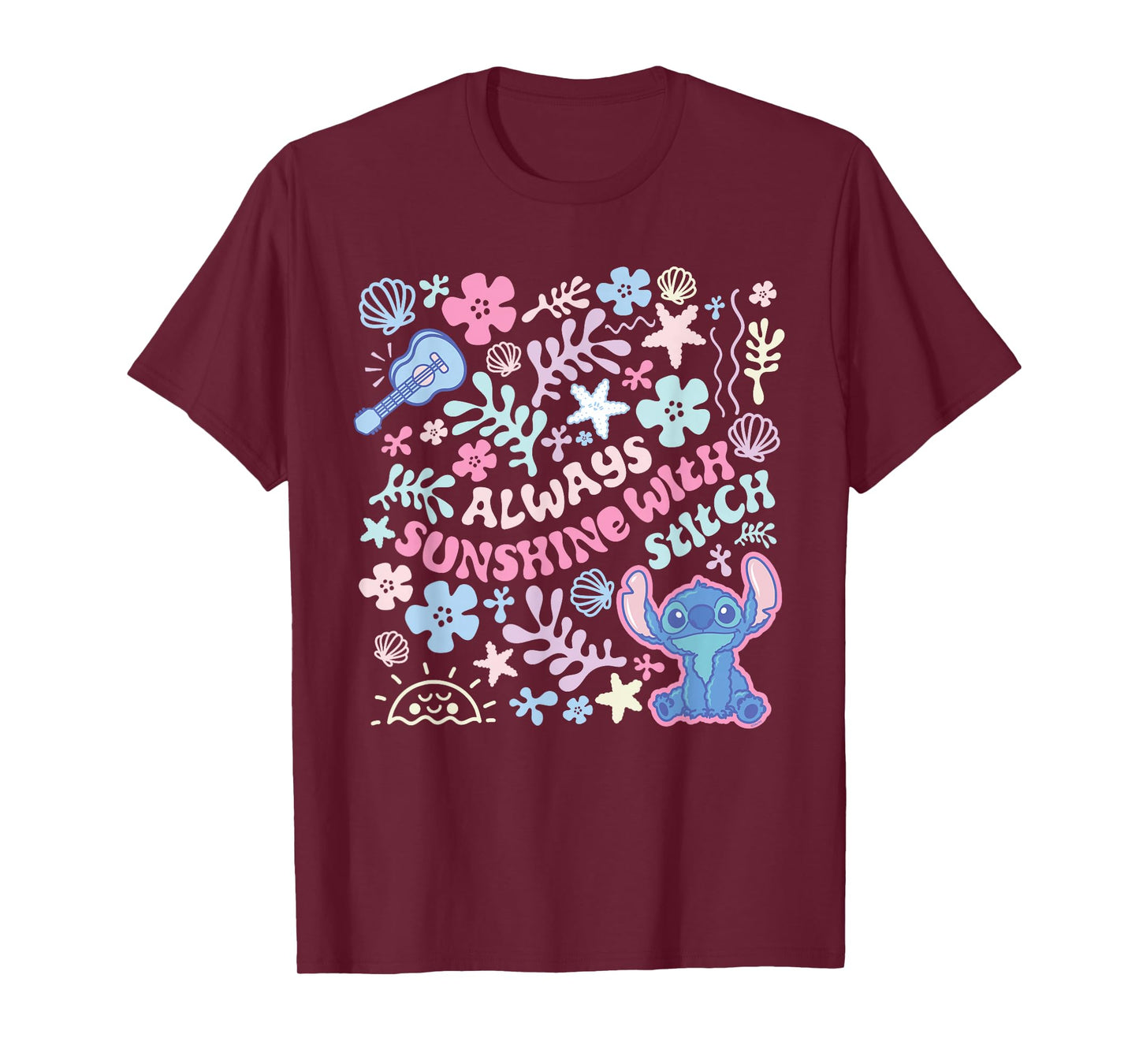 Disney Stitch Fluffy Vibes "Always Sunshine with Stitch" T-Shirt