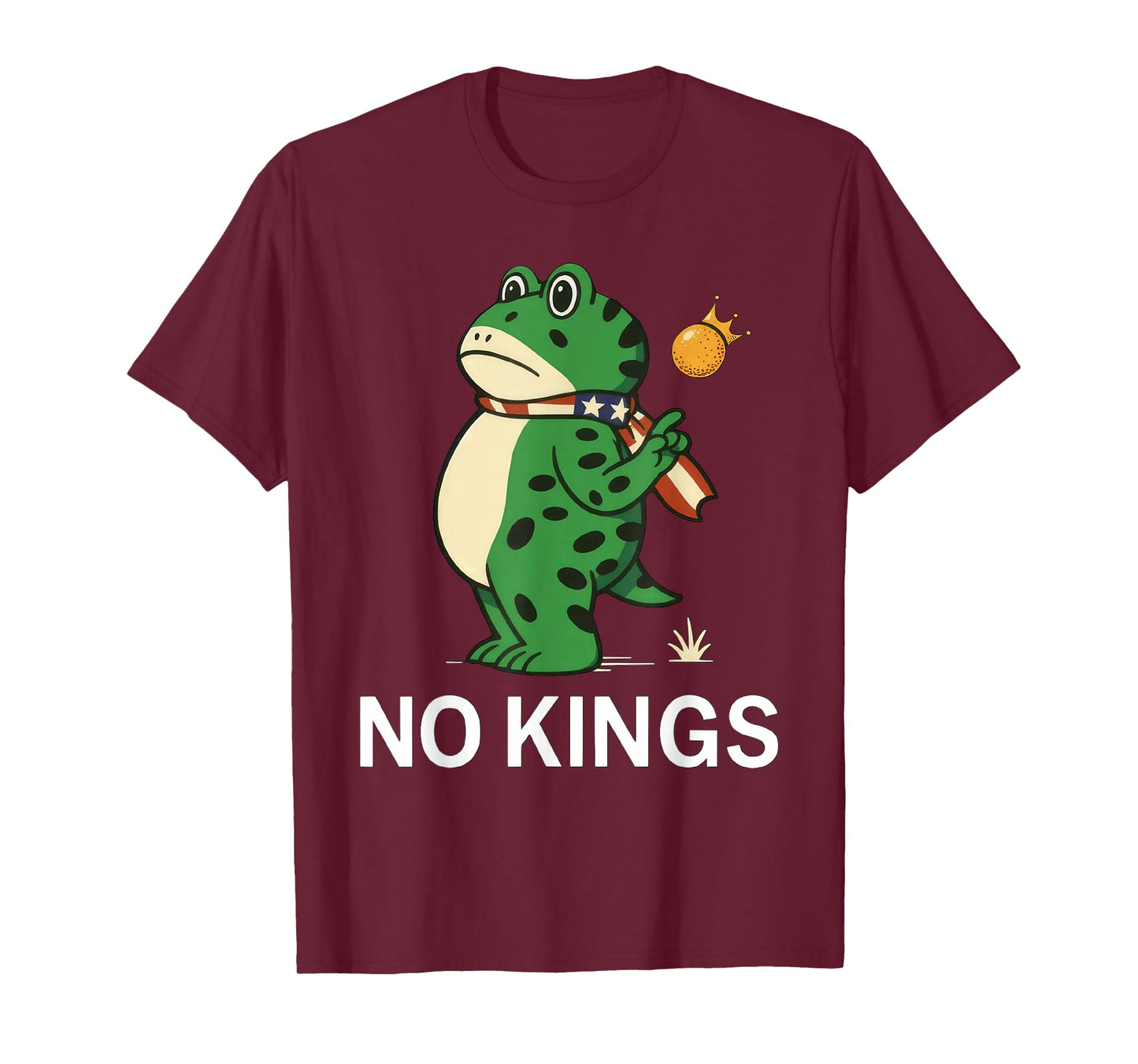 Frog No Kings Shirt Men Women No Kings in America T-Shirt