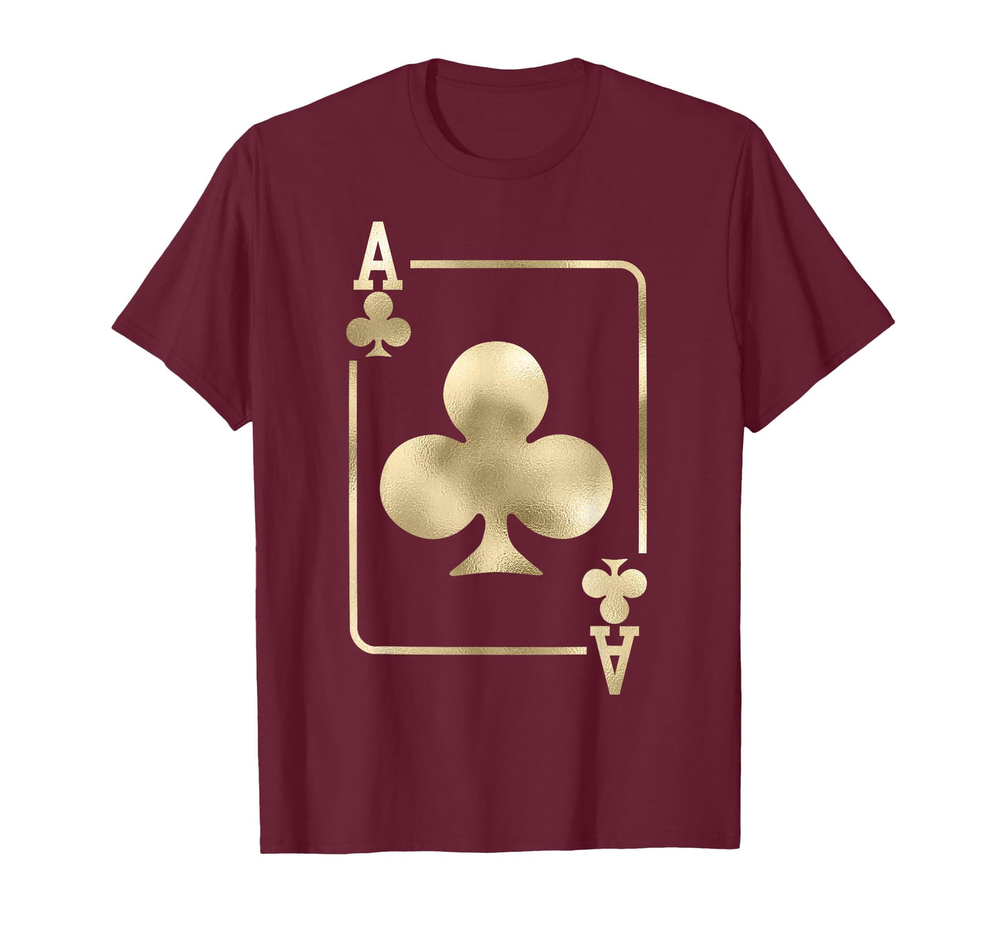Ace of Clubs Playing Card Halloween Costume Glam T-Shirt