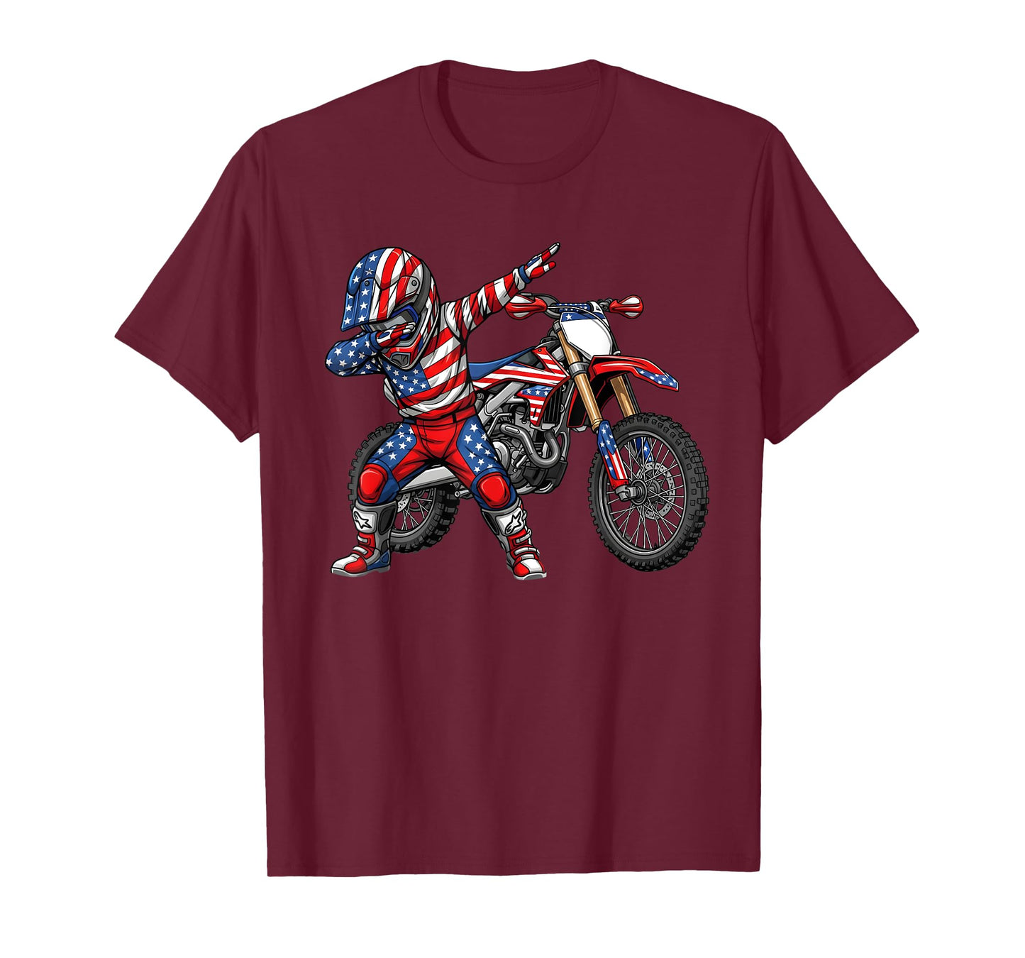 Dirt Bike Art Rider Motocross Motorcycle Dirtbike Boys T-Shirt
