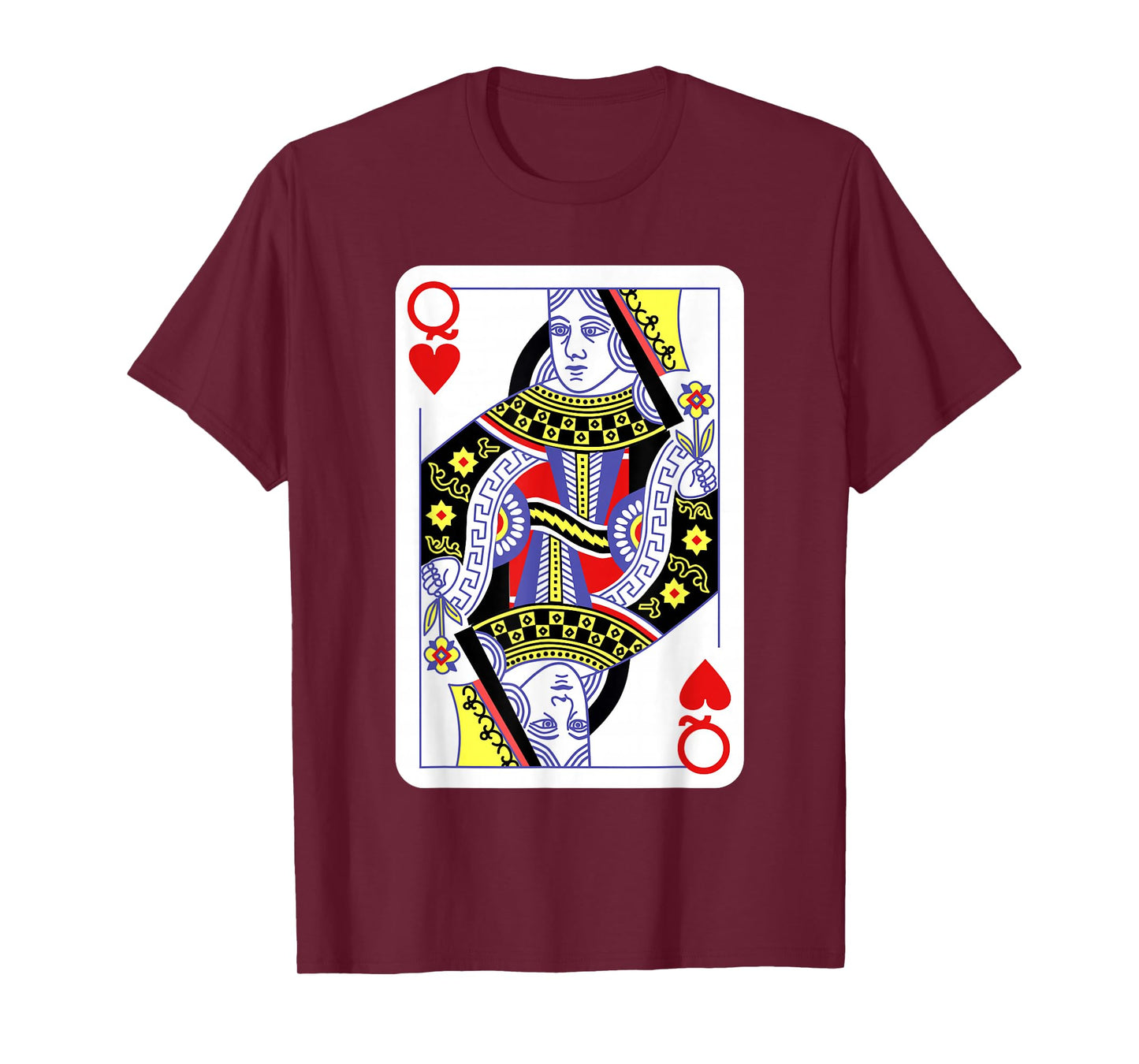 Queen Of Hearts Playing Cards Halloween Costume Casino Easy T-Shirt