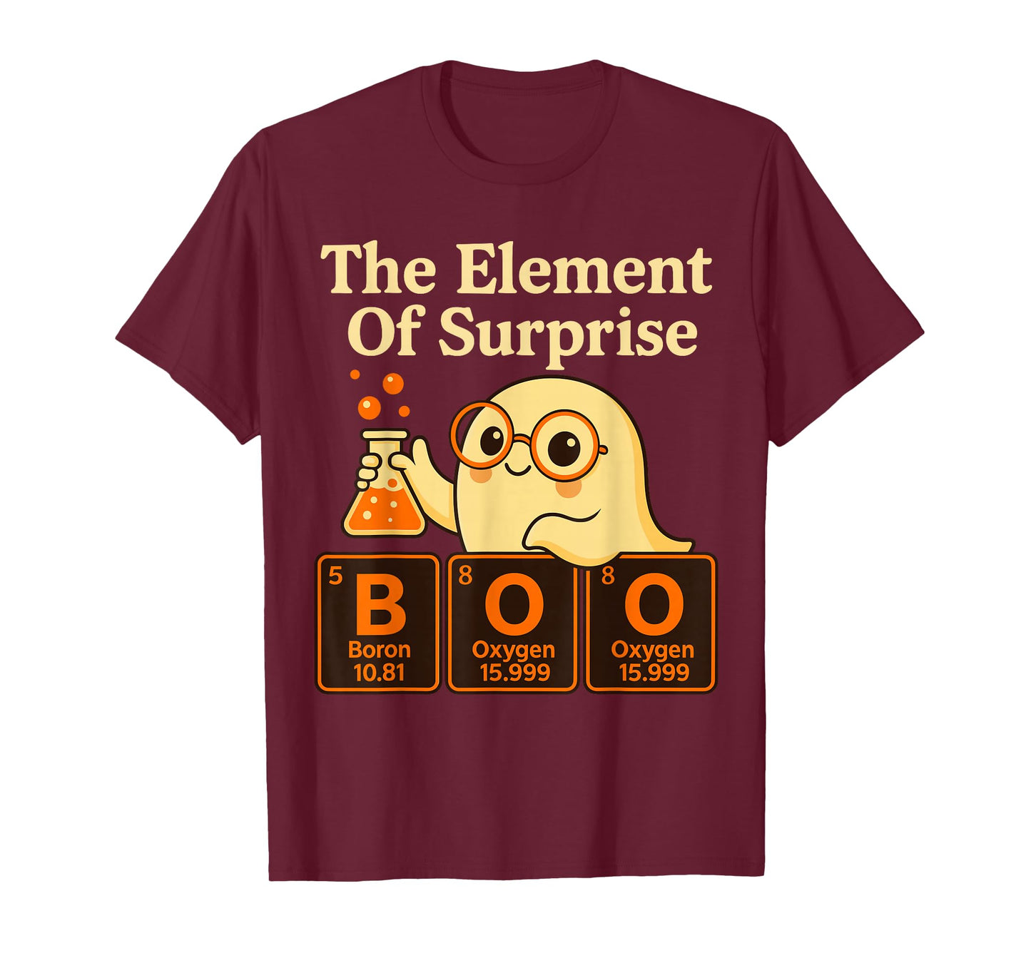 Periodic Table of Elements Costume, Boo Elements of Surprise T-Shirt