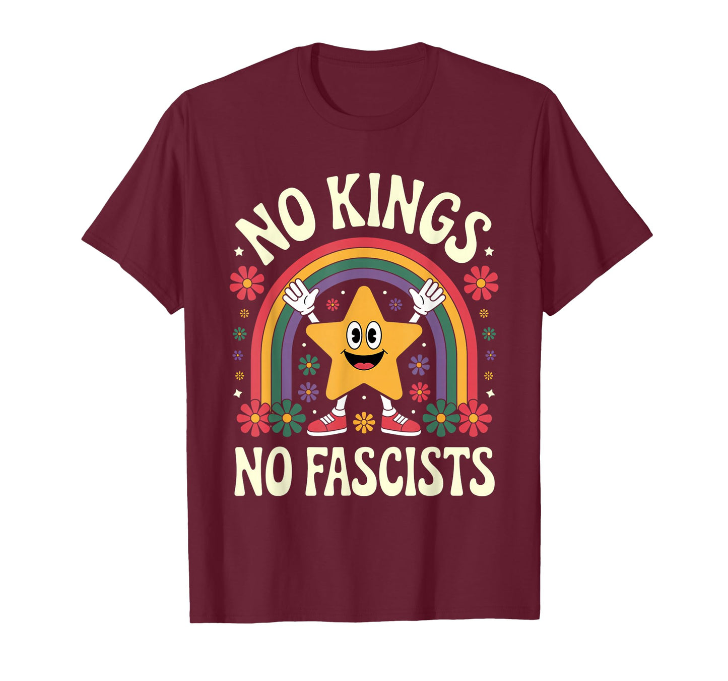 No Kings No Fascists T Shirt T-Shirt