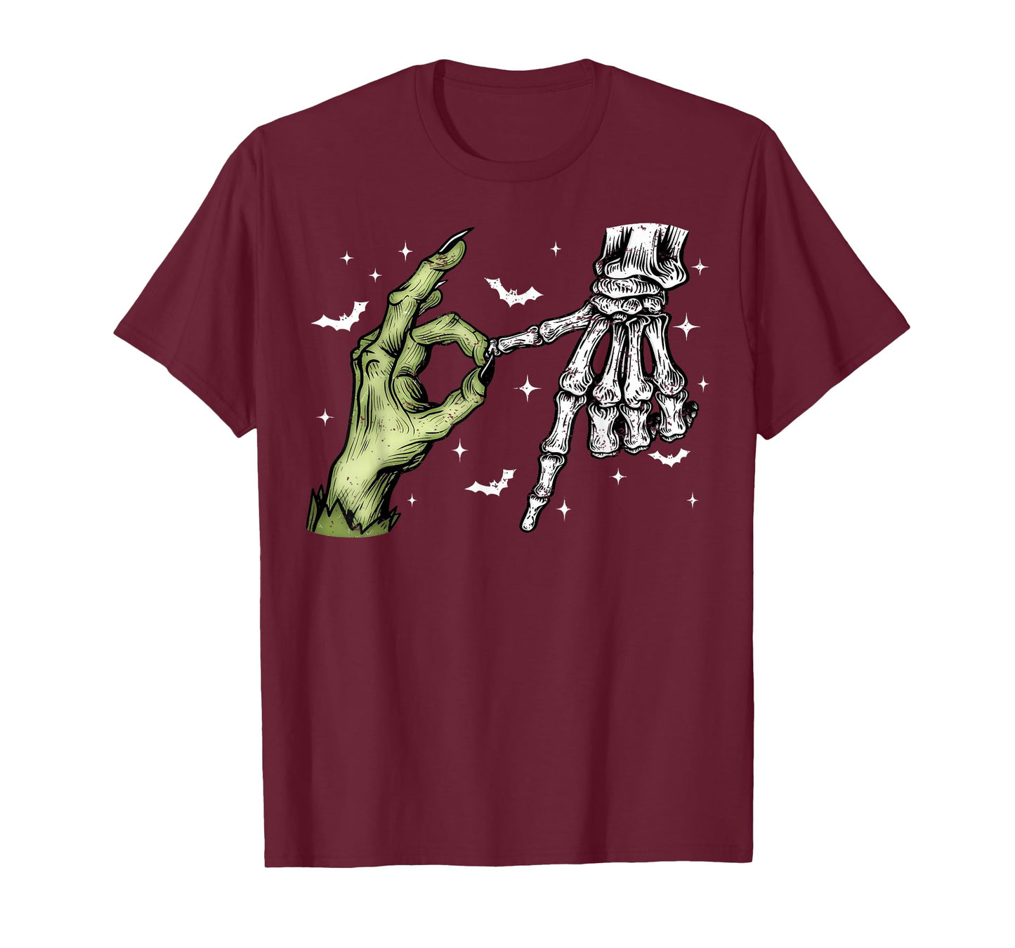 67 Meme Skeleton Zombie Hand 6 7 Halloween Six Seven Funny T-Shirt