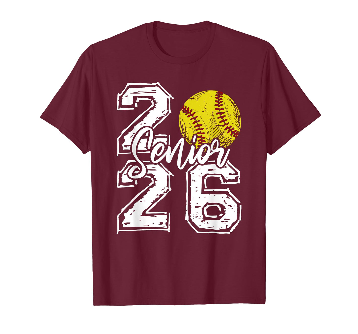 Class of 2026 Softball Senior 2026 Back To School Funny T-Shirt