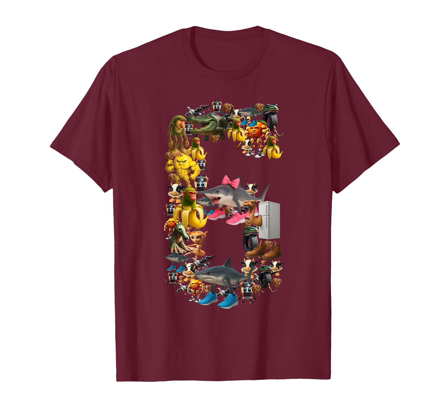 67 Six Seven Italian Brainrot Christmas Matching Costume T-Shirt
