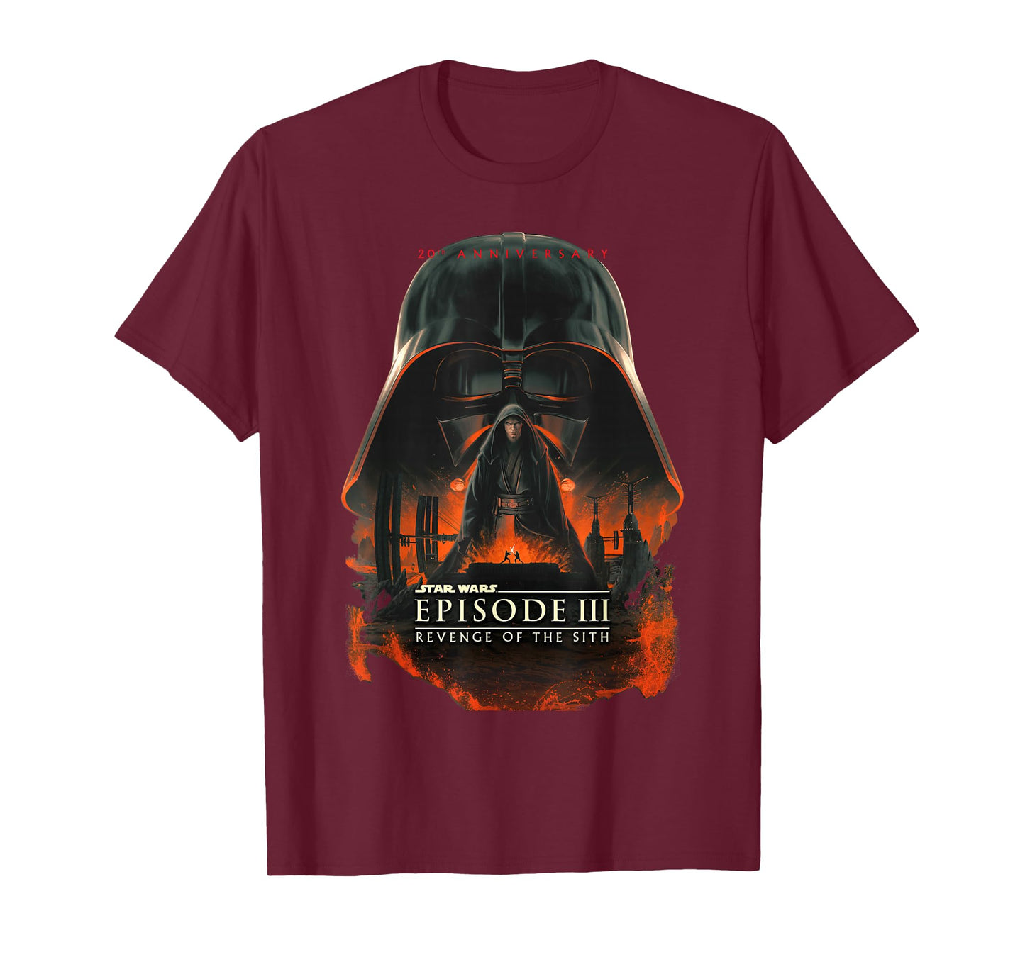 Star Wars 20th Anniversary Episode III Epic Big Chest Poster T-Shirt