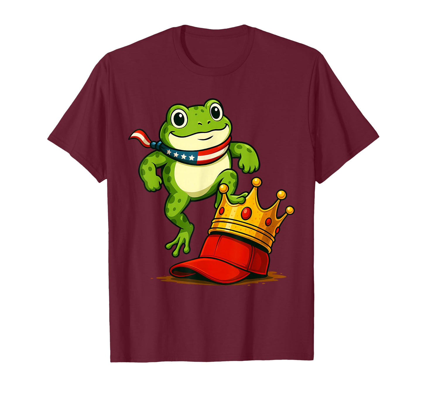 Frog No Kings Men Women No Kings in America T-Shirt