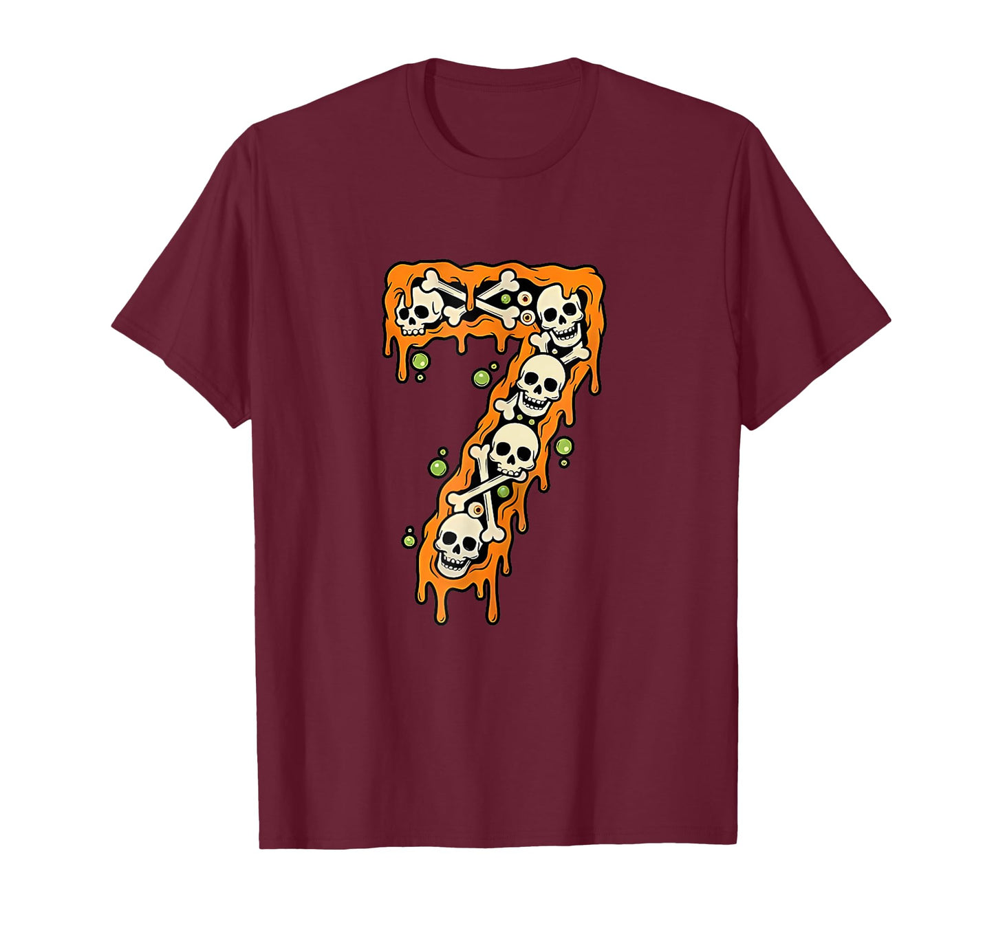 Number 7 Six Seven 6 7 Meme Funny Design Couples Halloween T-Shirt