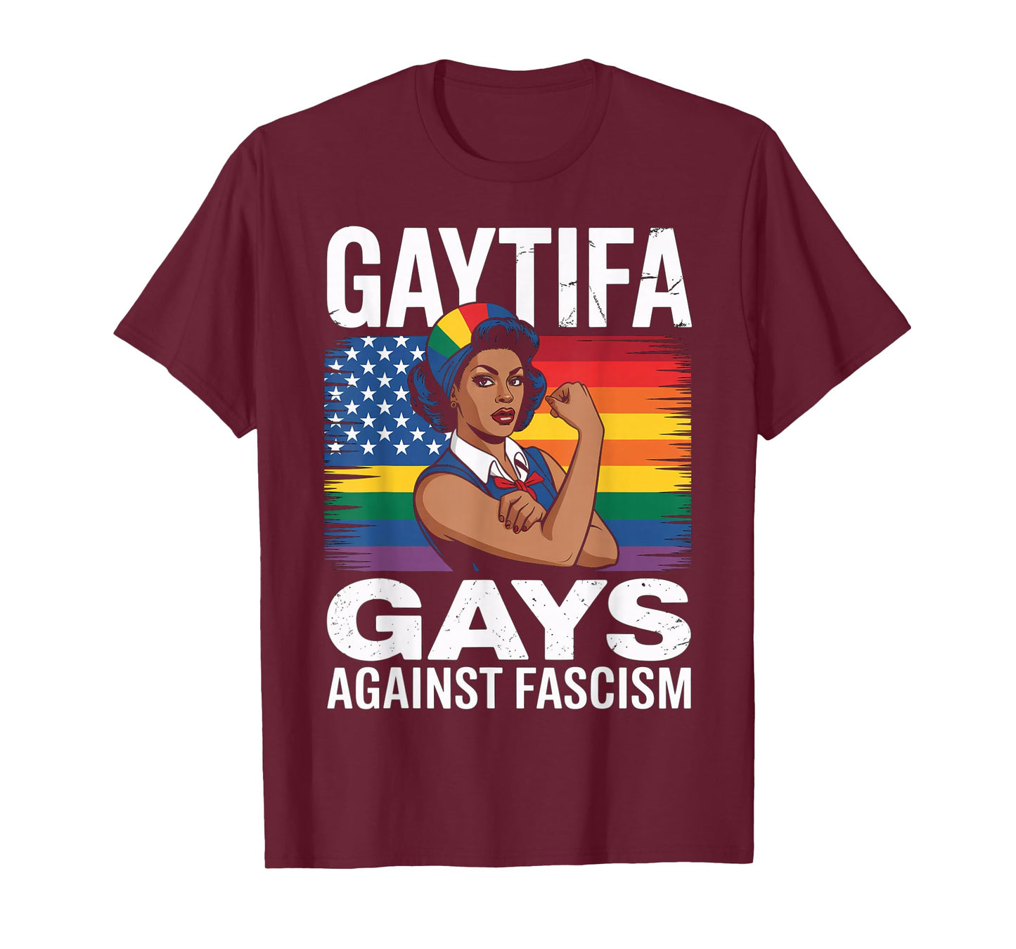 Gaytifa Black Gays Against Fascism Resist No Kings LGBTQ T-Shirt
