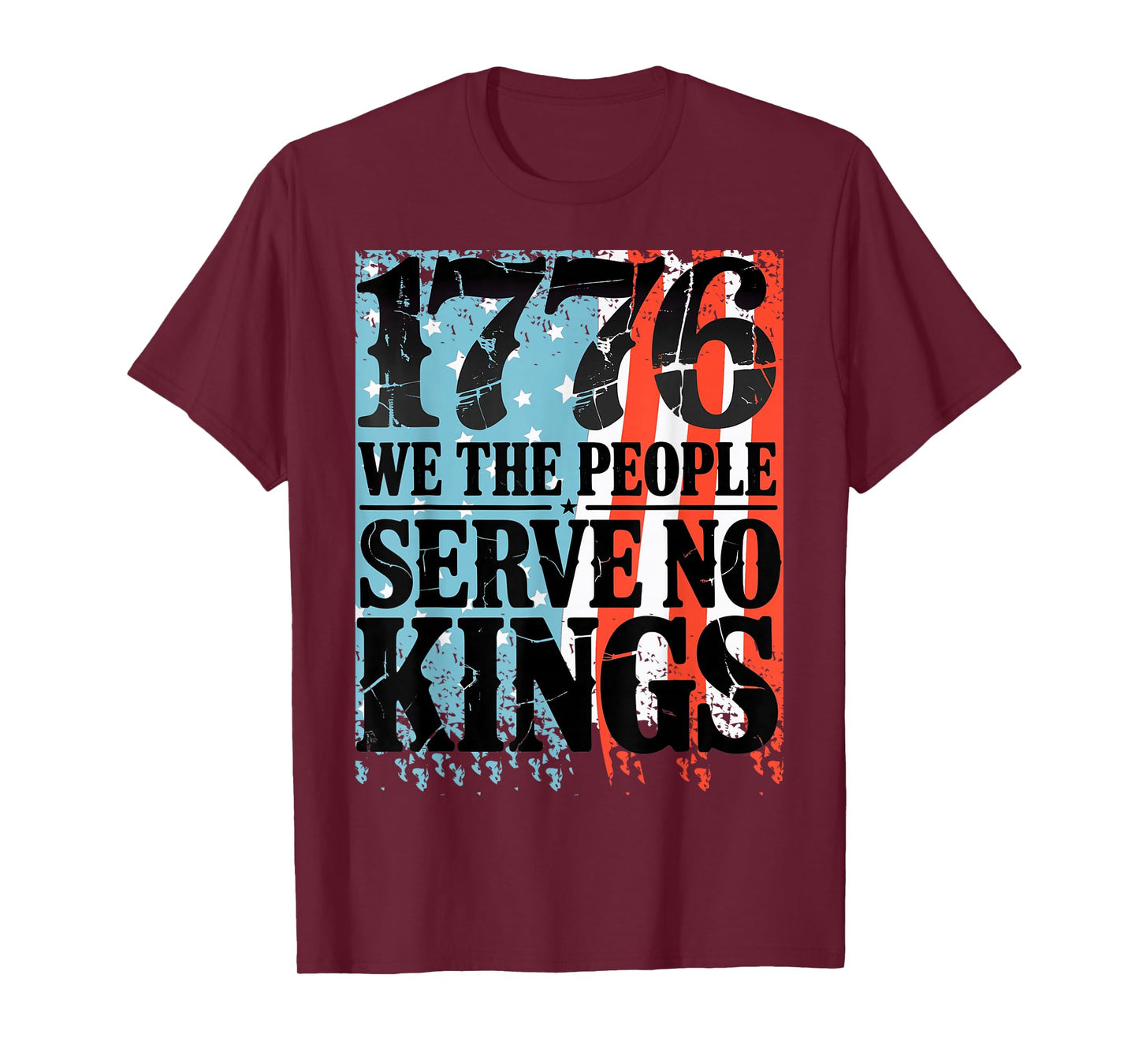 No Kings in America We The People Political Men Women T-Shirt