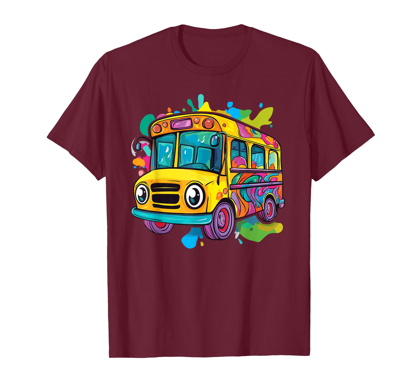 Colorful School Bus T-Shirt