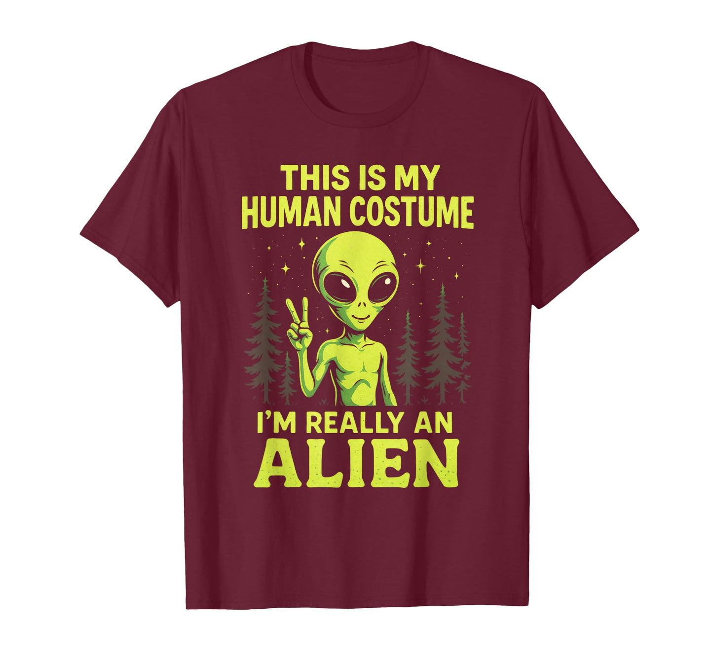 This is My Human Costume - Funny Alien Halloween T-Shirt