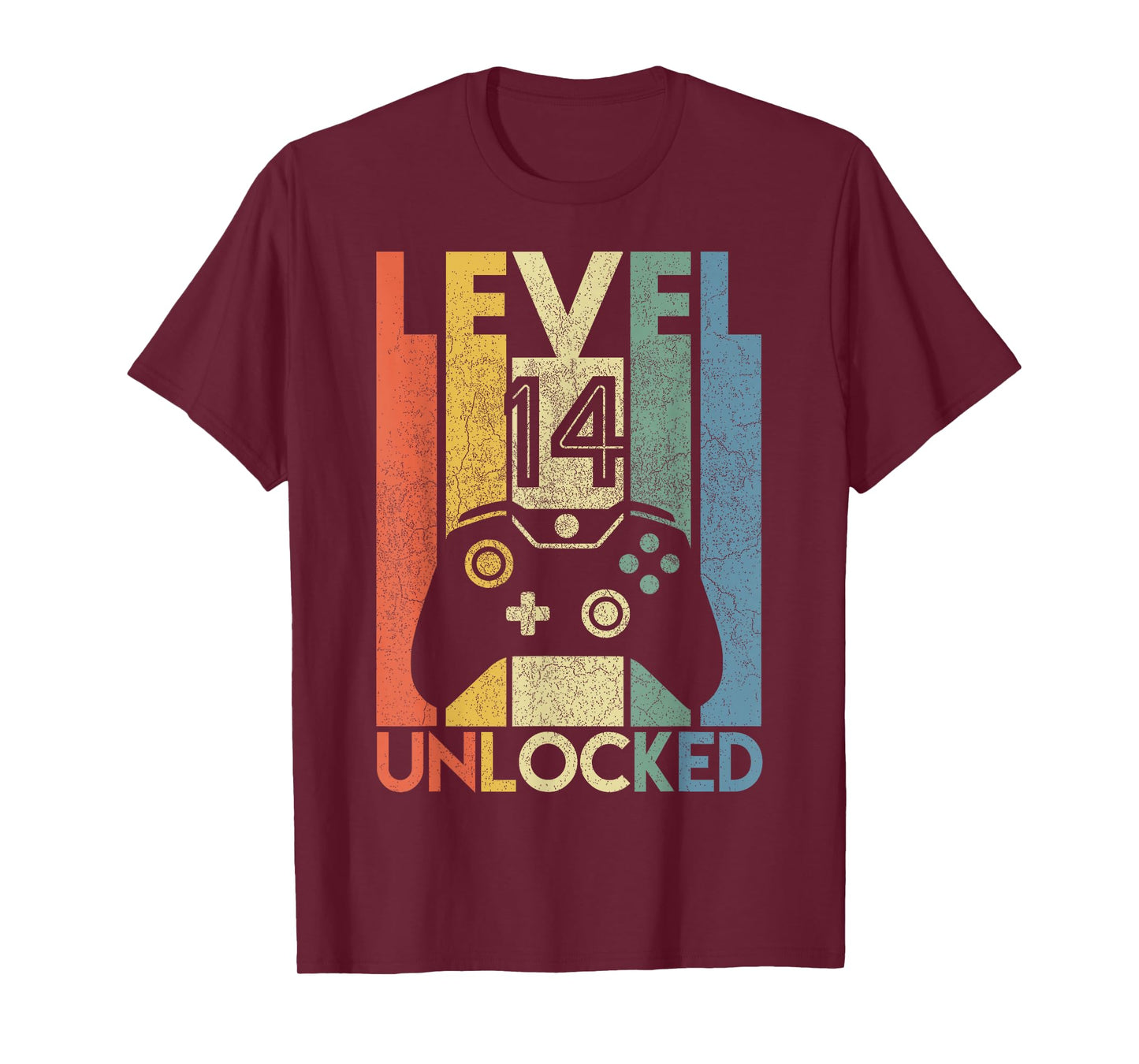 Level 14 Unlocked Shirt Funny Video Gamer 14th Birthday Gift T-Shirt