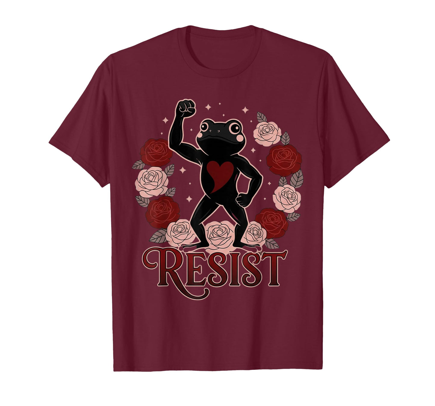 Portland Frog Protest Shirt Flower Portland Frog Protest T-Shirt