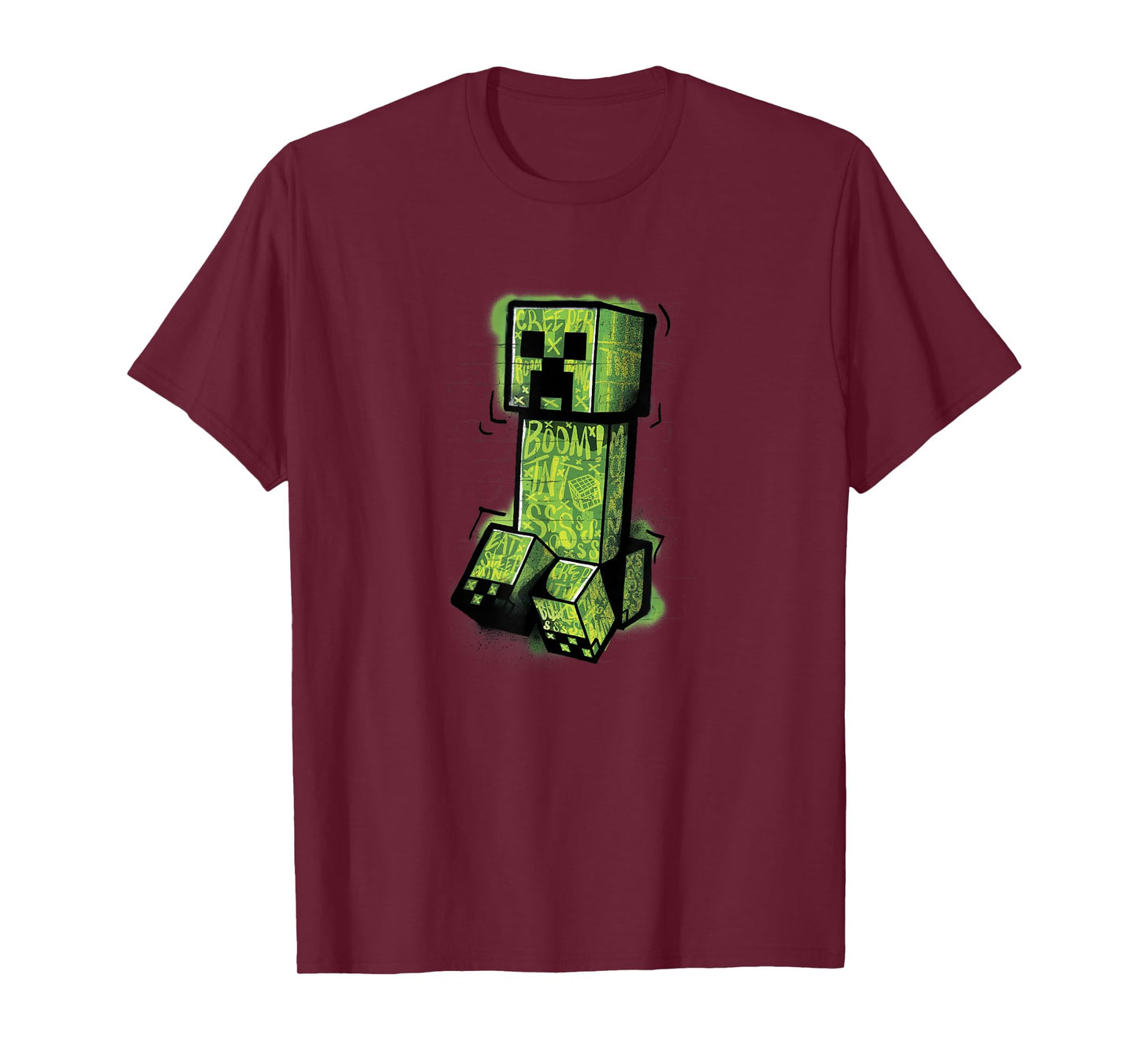 Minecraft Creeper Graffiti Sit T-Shirt