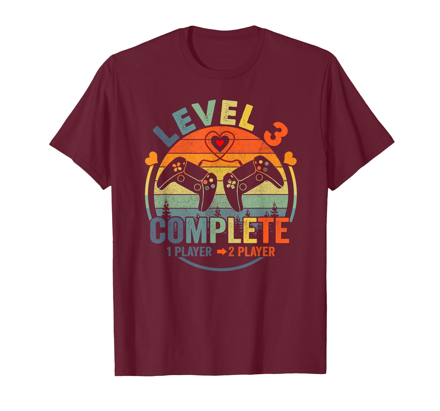 Gamer 3rd Wedding Anniversary Level 3 Complete Anniversary T-Shirt