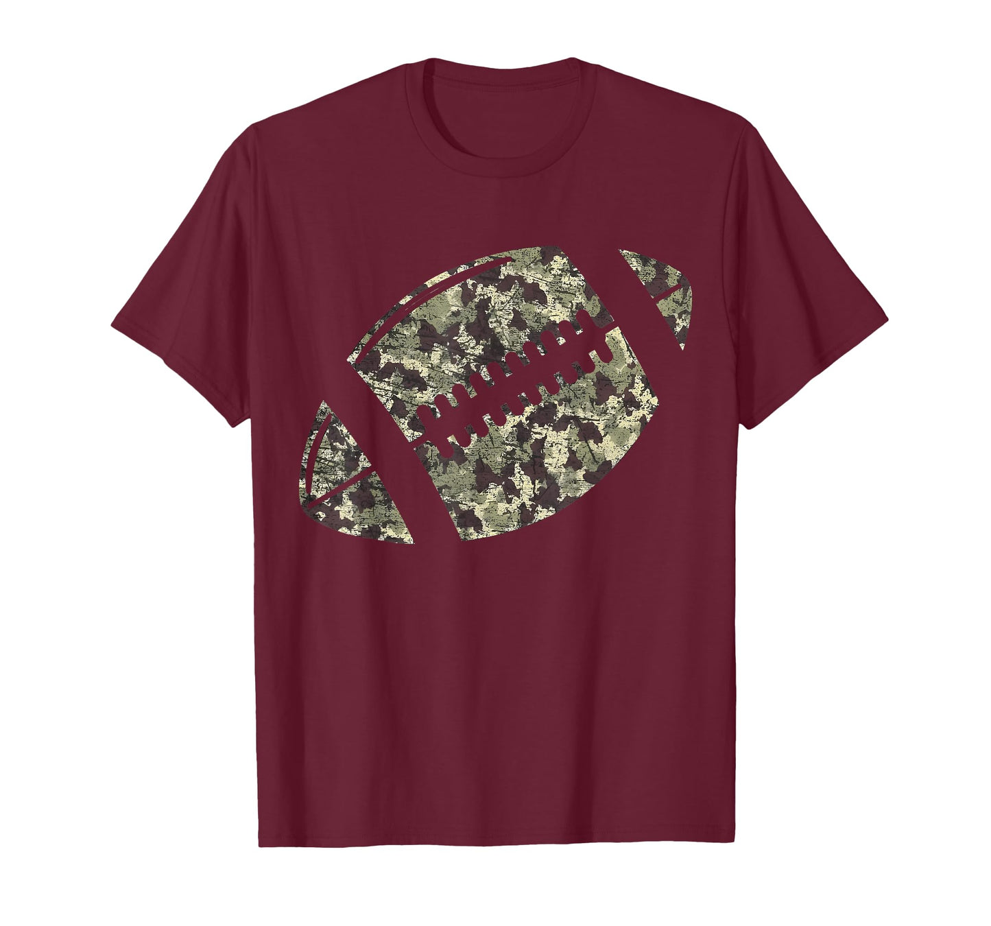 Old Camo Football Lover Camouflage Game Day Touchdown Season T-Shirt