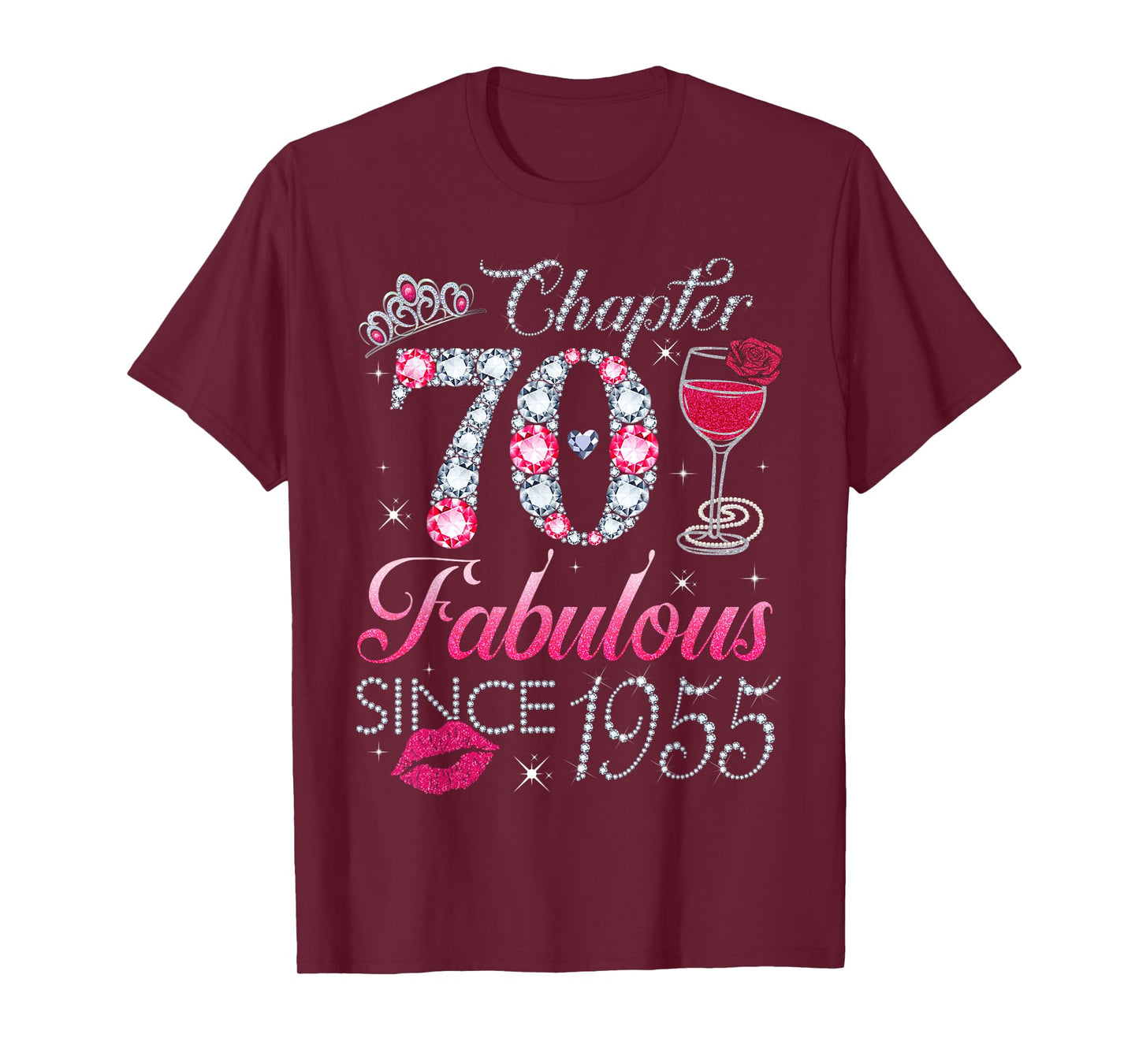 Chapter 70 Fabulous Since 1955 70Th Birthday Gift For Women T-Shirt