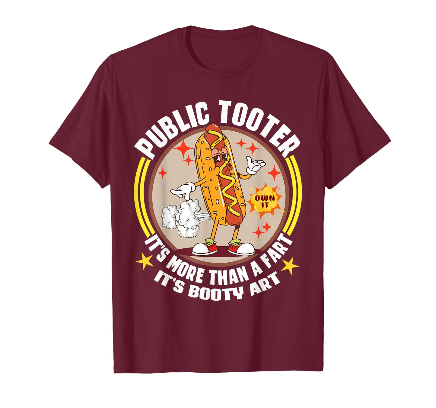 Public Tooter Funny Inappropriate Embarrassing Adult Humor T-Shirt