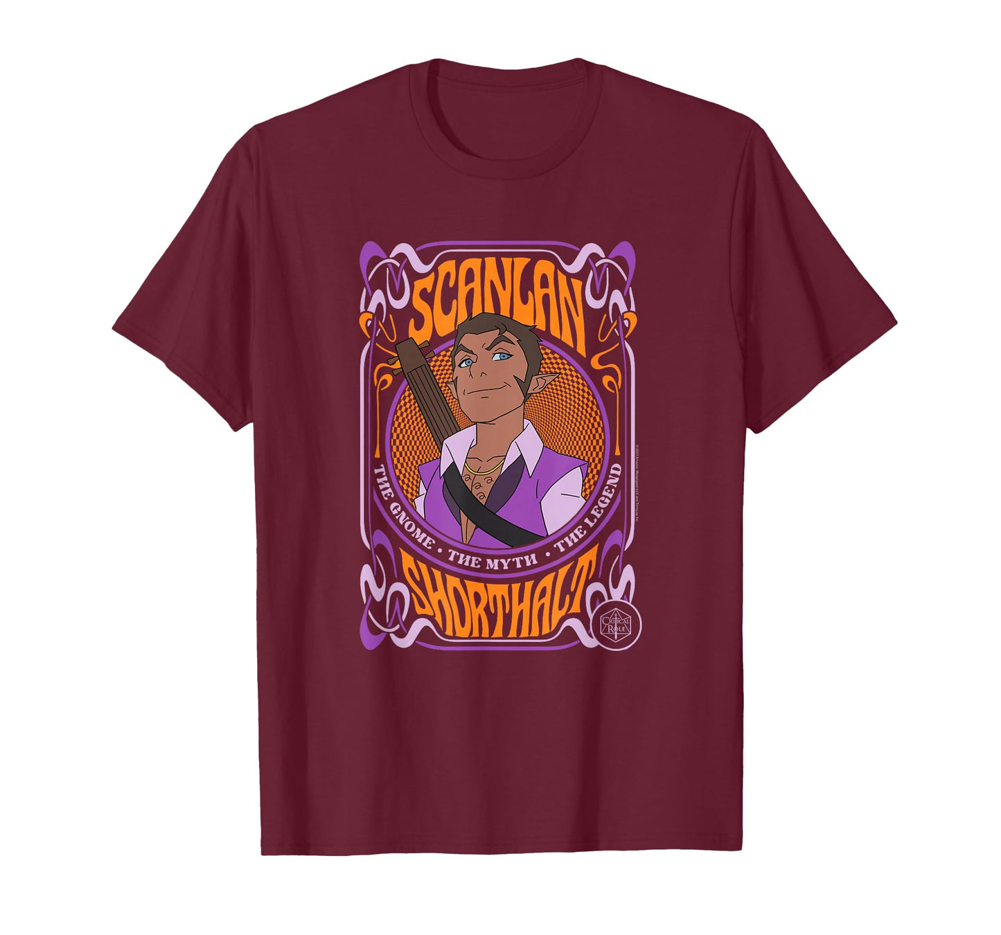 The Legend of Vox Machina Scanlan Psychedelic Frame T-Shirt