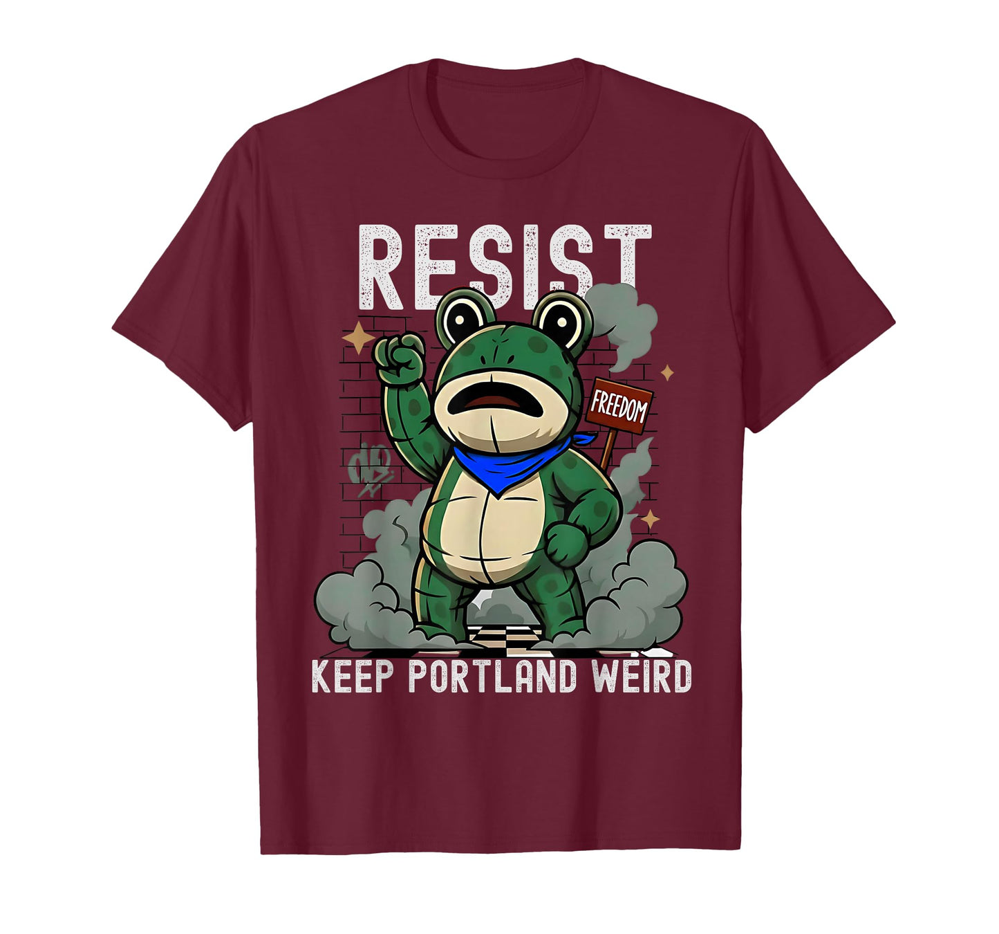 Portland 2025 Resist Portland Frog No Kings October 18 Funny T-Shirt