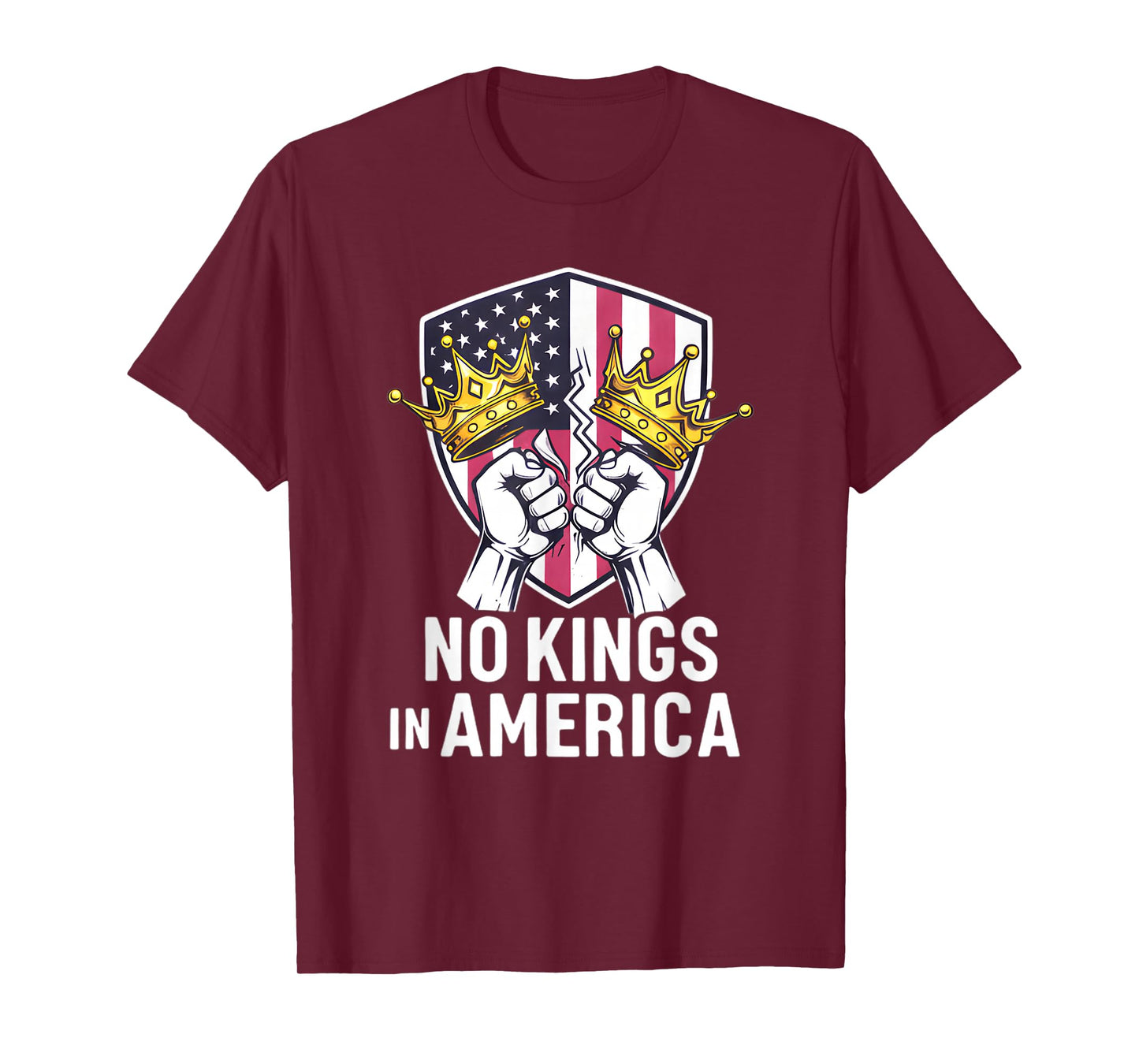 No Kings in America Protest Signs USA Political T-Shirt