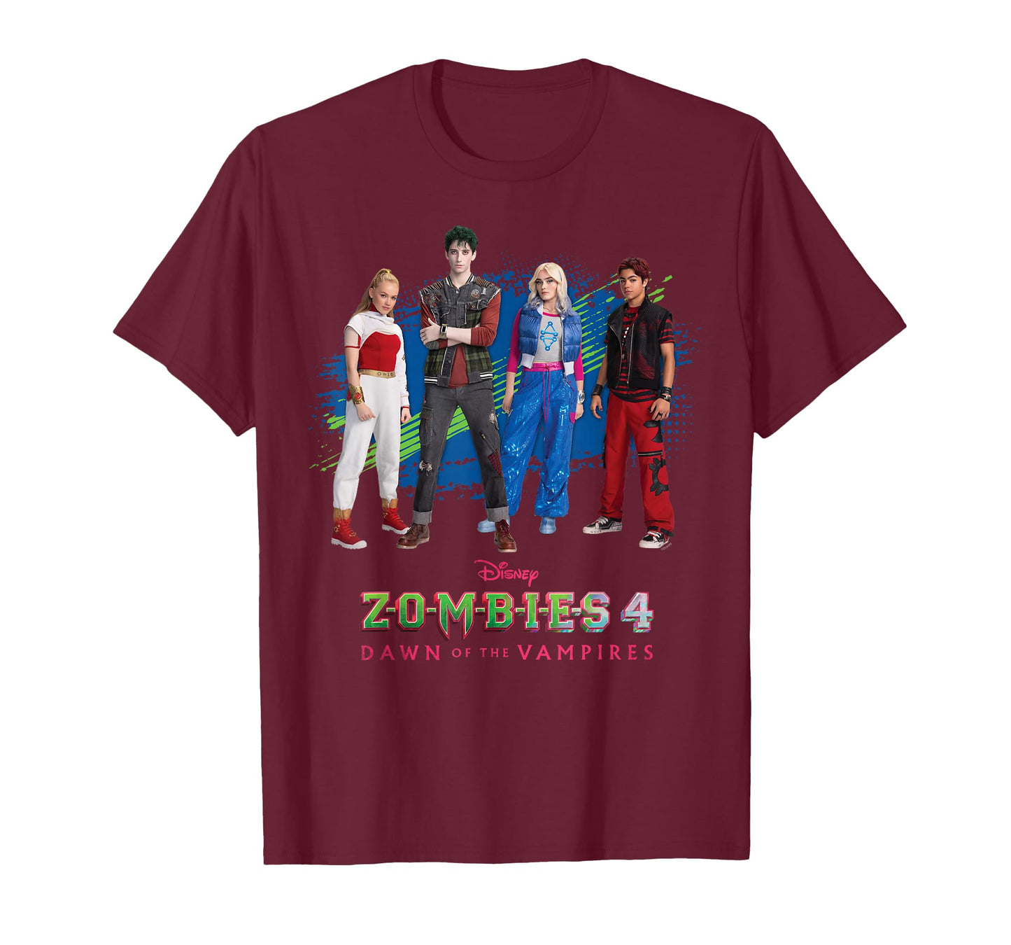 Disney Zombies 4 Nova & Victor + Zed & Addison Official Logo T-Shirt
