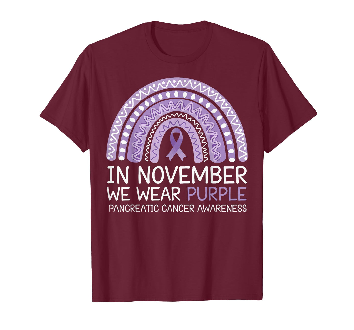 In November We Wear Purple Pancreatic Cancer Awareness T-Shirt